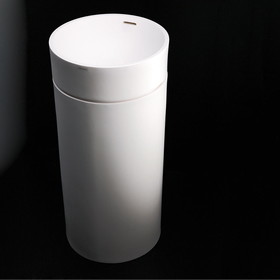 Pedestal made of solid surface, for Bathroom Sink 5150 (sold separately), 16 1/2"DIAM x 28"H - Maison&Co.