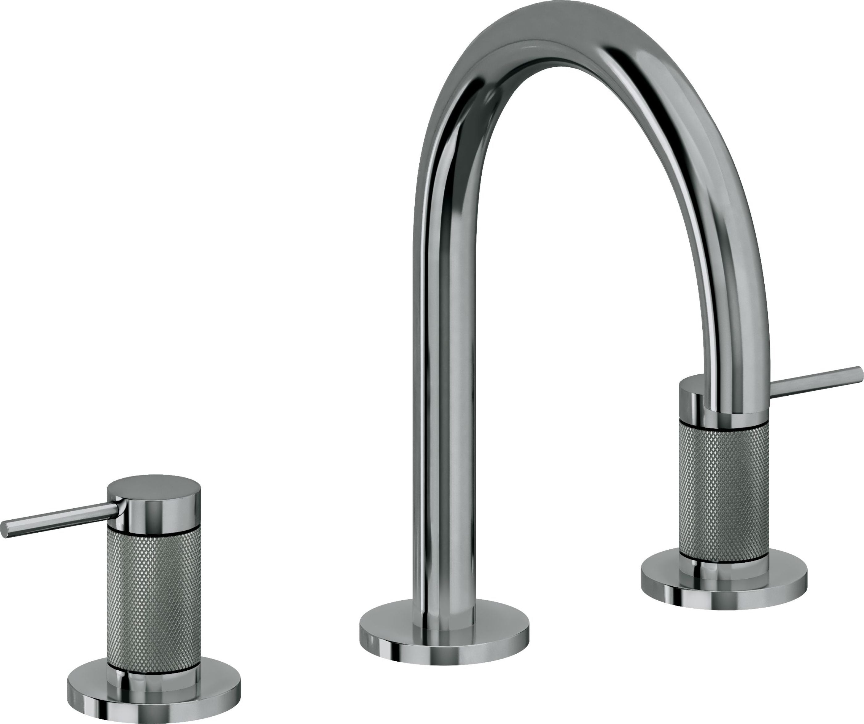 California Faucets - 5202K-BLKN - 8" Widespread Lavatory Faucet - Black Nickel (PVD) - D Street
