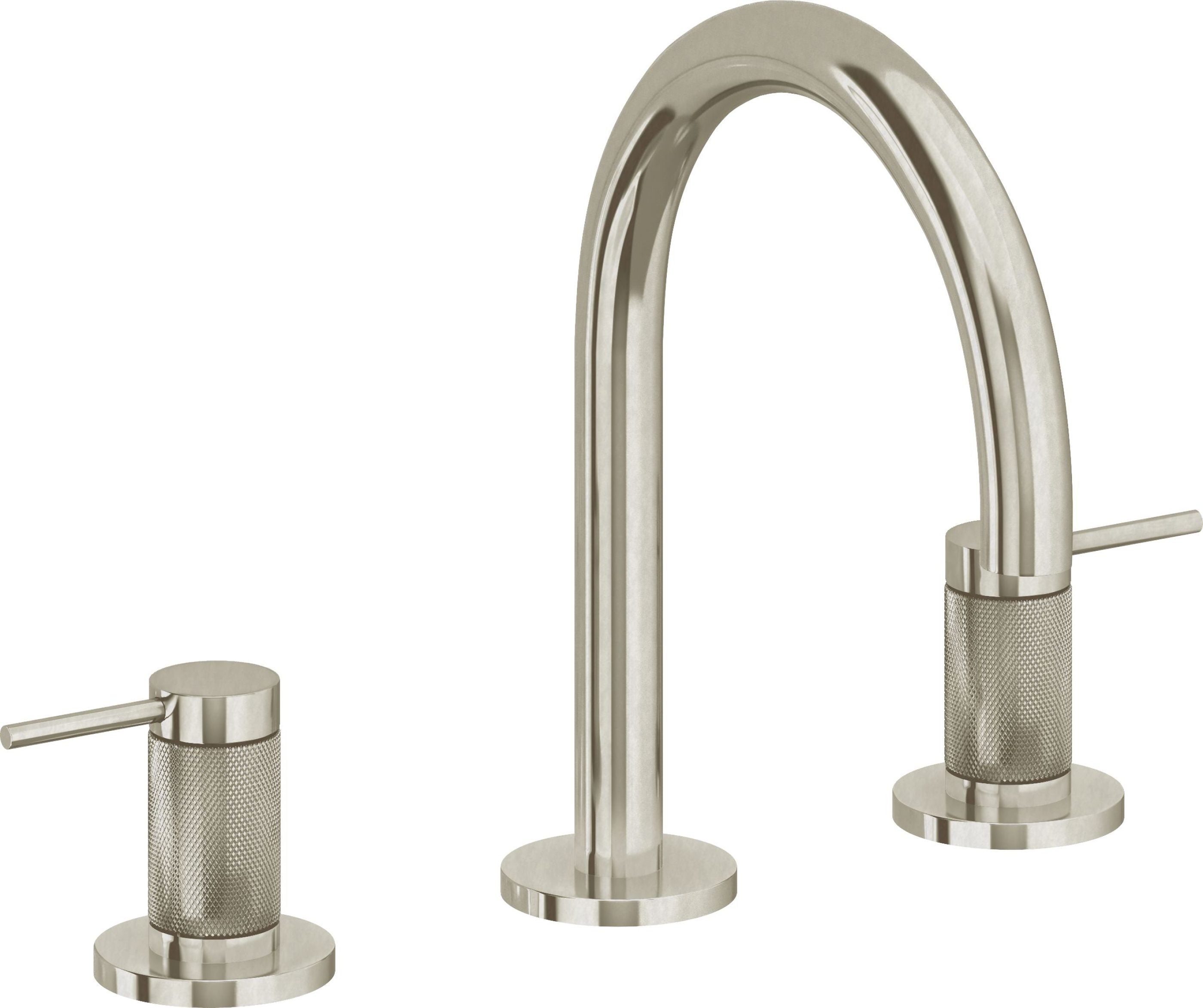 California Faucets - 5202K-BNU - 8" Widespread Lavatory Faucet - Burnished Nickel Uncoated - D Street