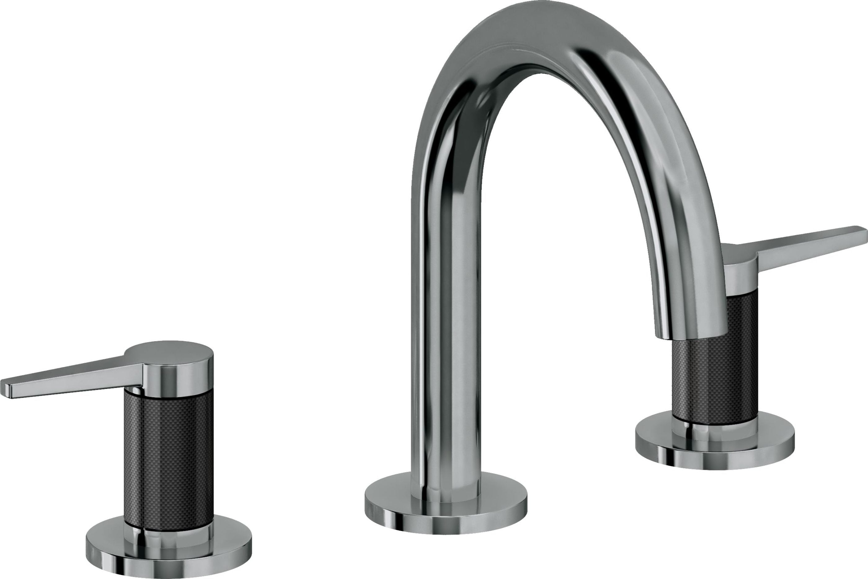 California Faucets - 5302MF-BLKN - 8" Widespread Lavatory Faucet - Black Nickel (PVD) - D Street