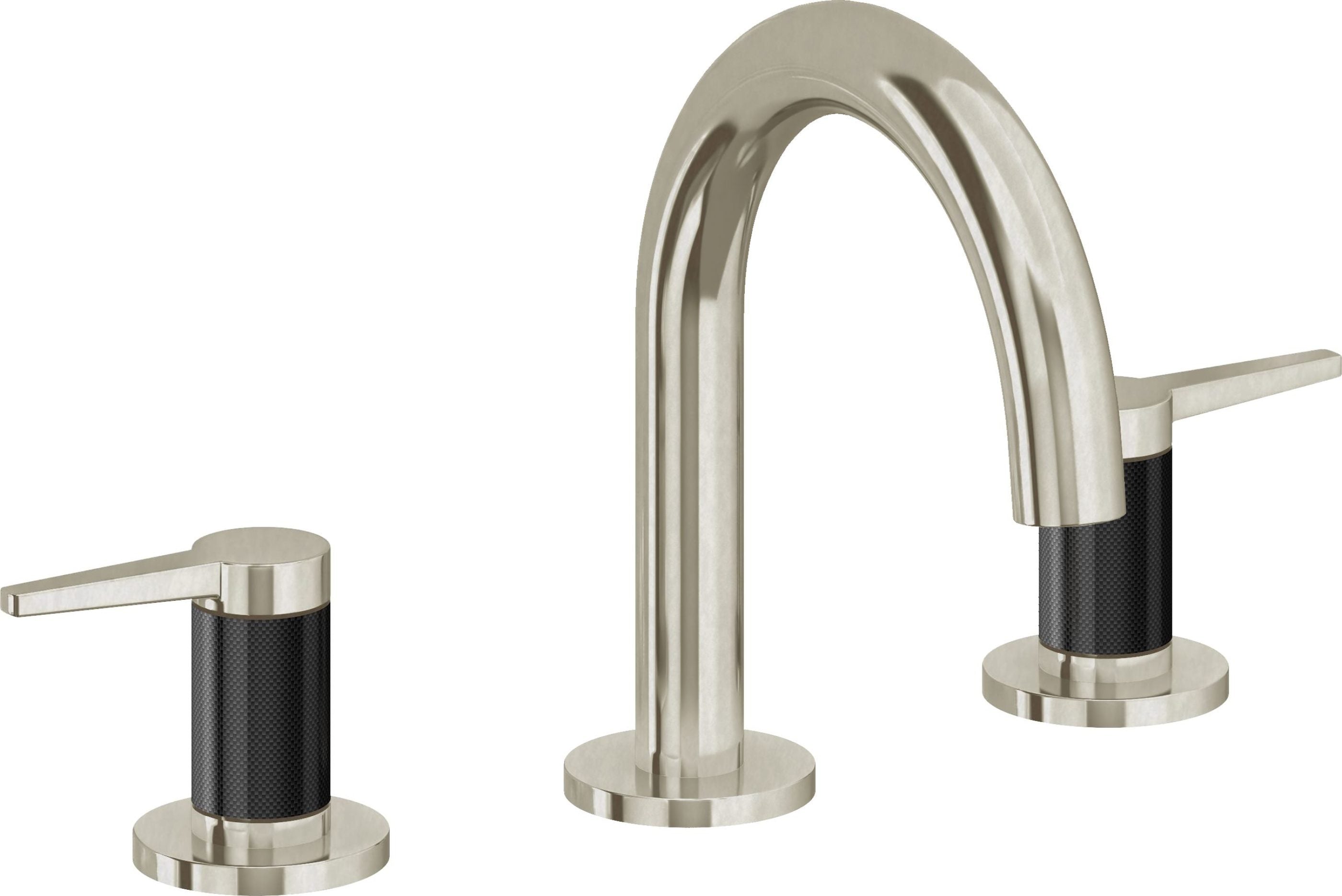California Faucets - 5302MF-BNU - 8" Widespread Lavatory Faucet - Burnished Nickel Uncoated - D Street
