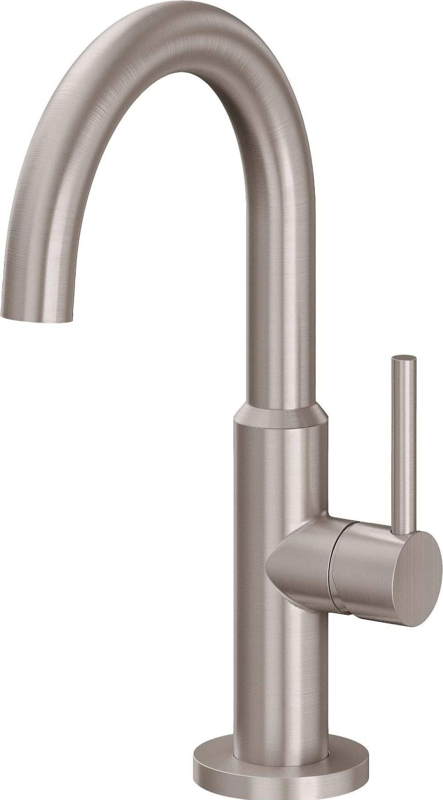 California Faucets - 5209-1-SN - Single Hole Lavatory/Bar/Prep Faucet - Low Spout - Satin Nickel  - D Street