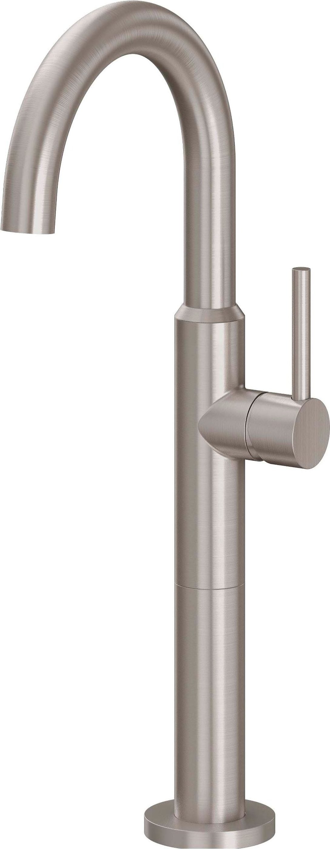 California Faucets - 5209-2-SN - Single Hole Lavatory/Bar/Prep Faucet - High Spout - Satin Nickel  - D Street