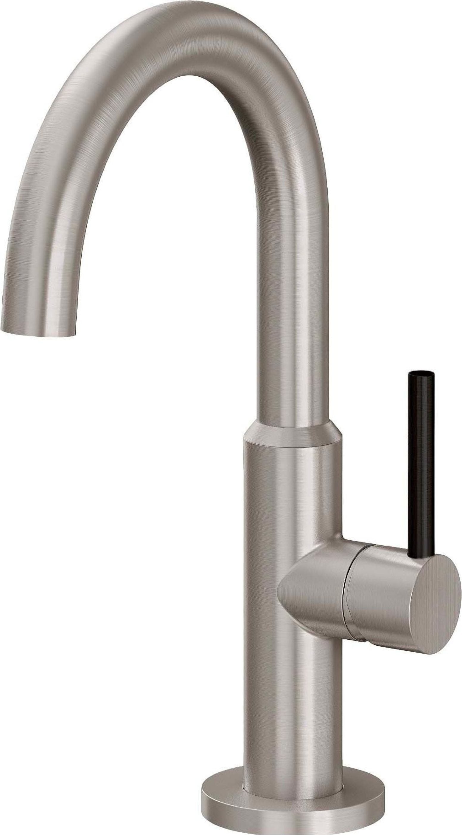 California Faucets - 5209B-1-SN - Single Hole Lavatory/Bar/Prep Faucet - Low Spout - Satin Nickel  - D Street