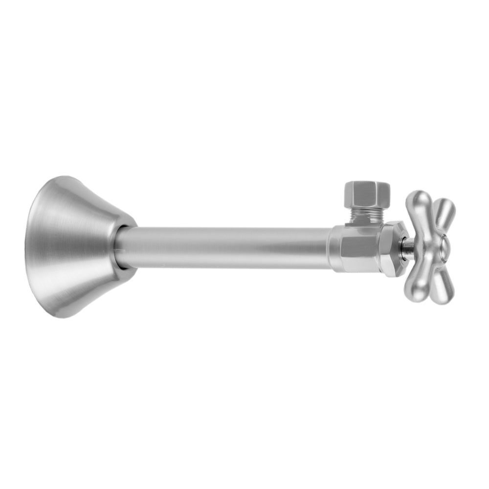 Multi Turn Angle Pattern 1/2" Copper (Sweat Fit) x 3/8" O.D. Supply Valve with Cross Handle in Multiple Finishes - Maison&Co.