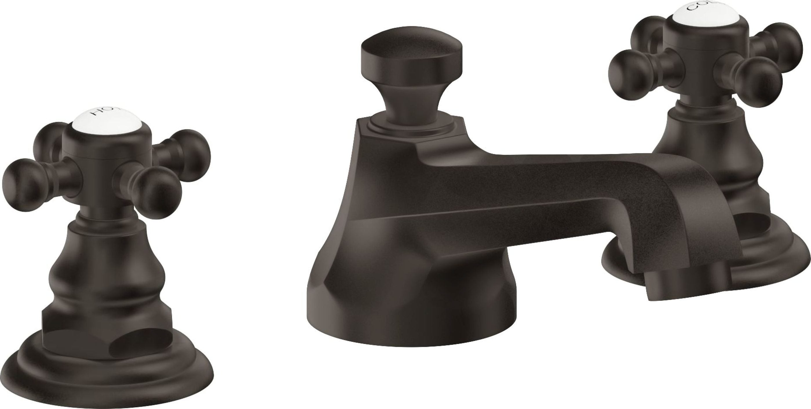California Faucets - 6002-ORB - 8" Widespread Lavatory Faucet - Oil Rubbed Bronze - Del Mar