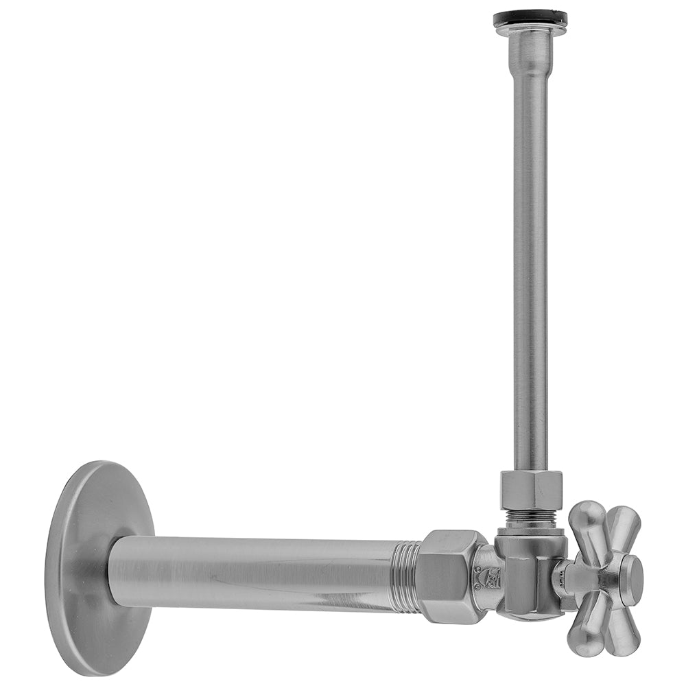 Quarter Turn Angle Pattern 3/8" IPS x 3/8" O.D. Toilet Supply Kit with Standard Cross Handle, 20" Supply Tube, Escutcheon in Multiple Finishes - Maison&Co.