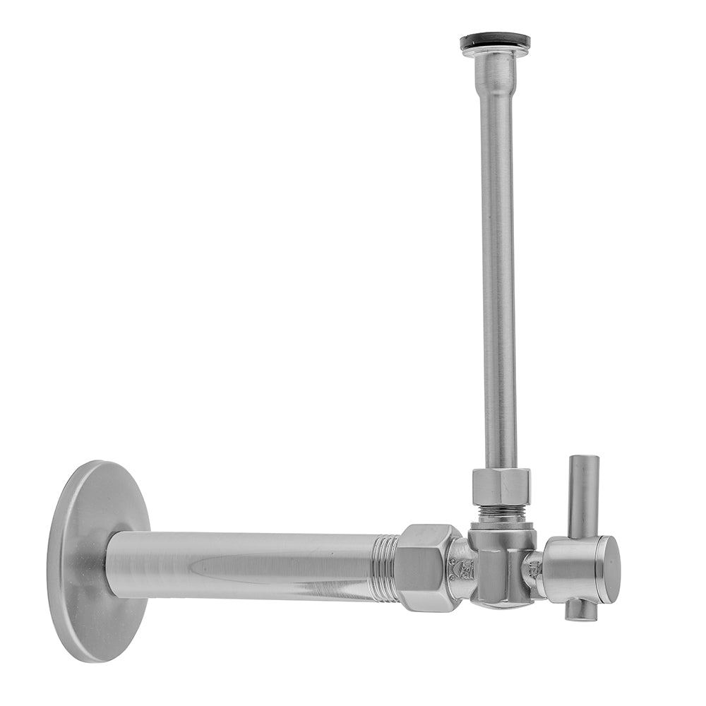 Quarter Turn Angle Pattern 1/2" IPS x 3/8" O.D. Toilet Supply Kit with Contempo Lever Handle, 20" Supply Tube, Escutcheon in Multiple Finishes - Maison&Co.