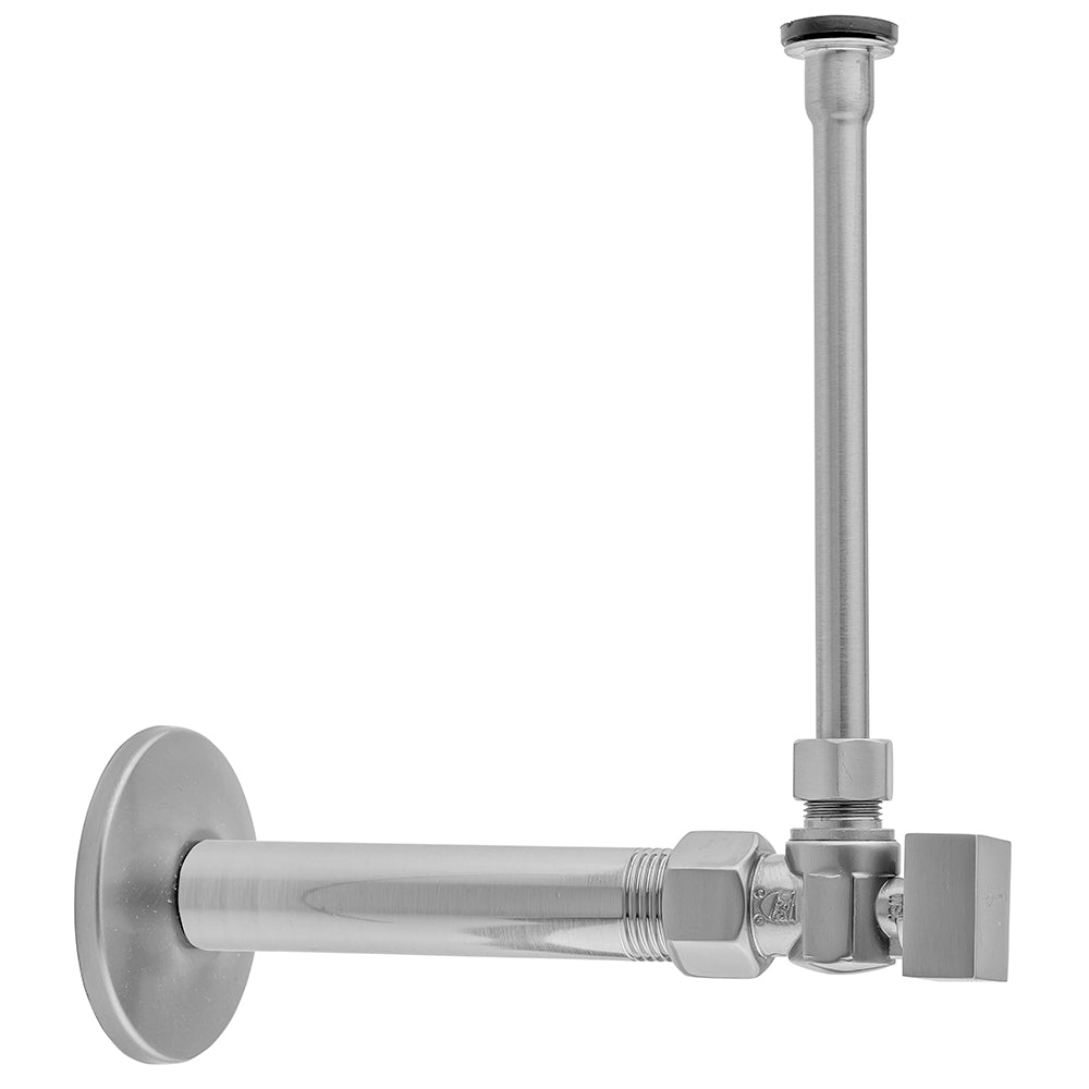 Quarter Turn Angle Pattern 1/2" IPS x 3/8" O.D. Toilet Supply Kit with Square Handle, 20" Supply Tube, Escutcheon in Multiple Finishes - Maison&Co.