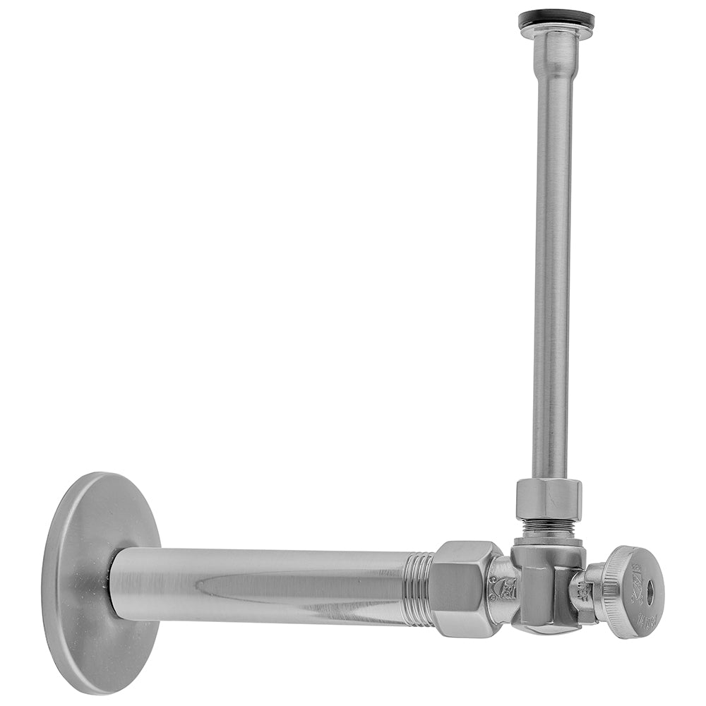 Quarter Turn Angle Pattern 1/2" IPS x 3/8" O.D. Toilet Supply Kit with Oval Handle, 20" Supply Tube, Escutcheon in Multiple Finishes - Maison&Co.