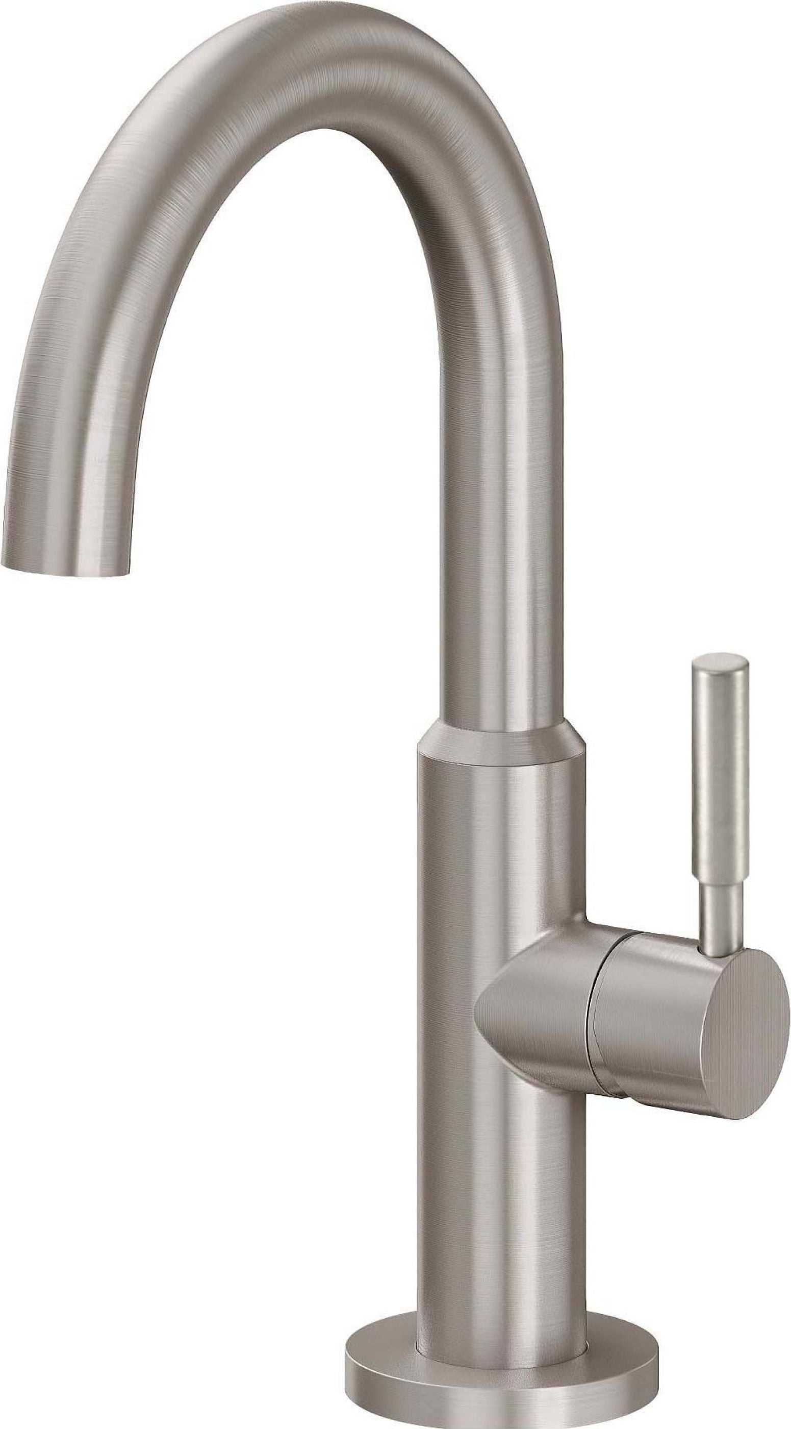 California Faucets - 6209-1-SN - Single Hole Lavatory/Bar/Prep Faucet - Low Spout - Satin Nickel  - Avalon
