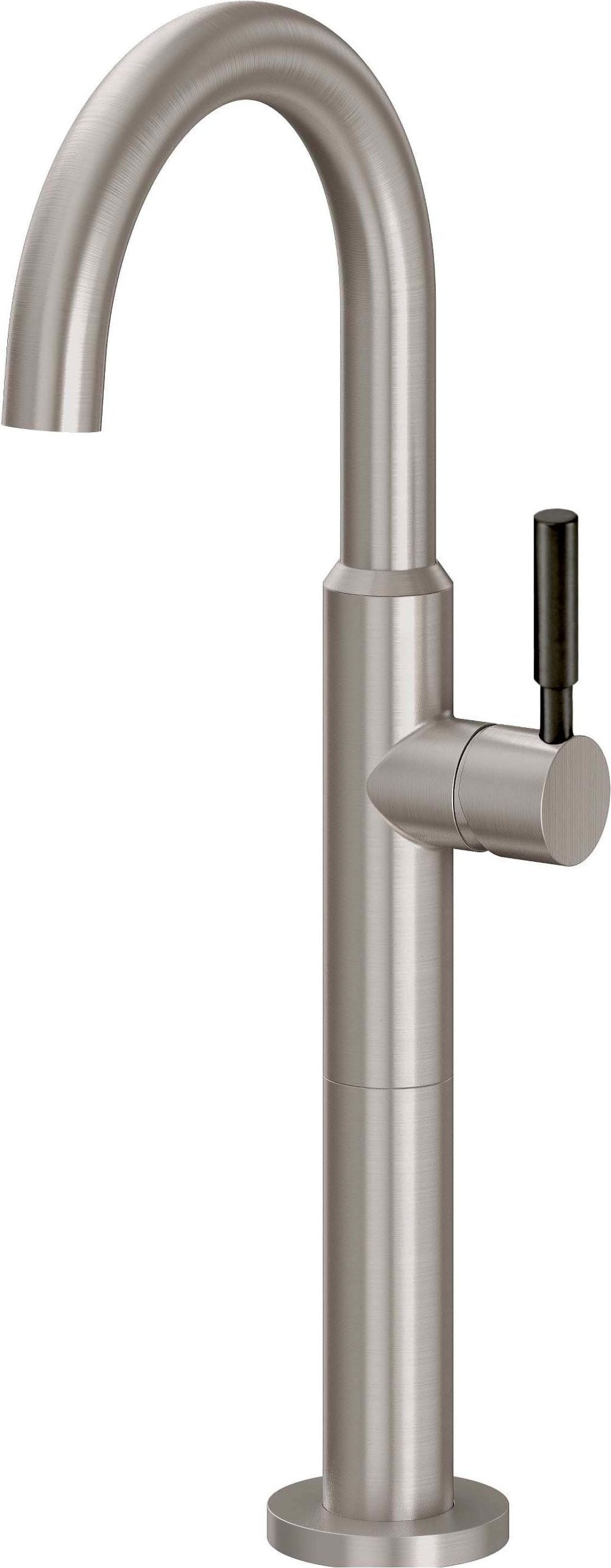 California Faucets - 6209B-2-SN - Single Hole Lavatory/Bar/Prep Faucet - High Spout - Satin Nickel  - Avalon