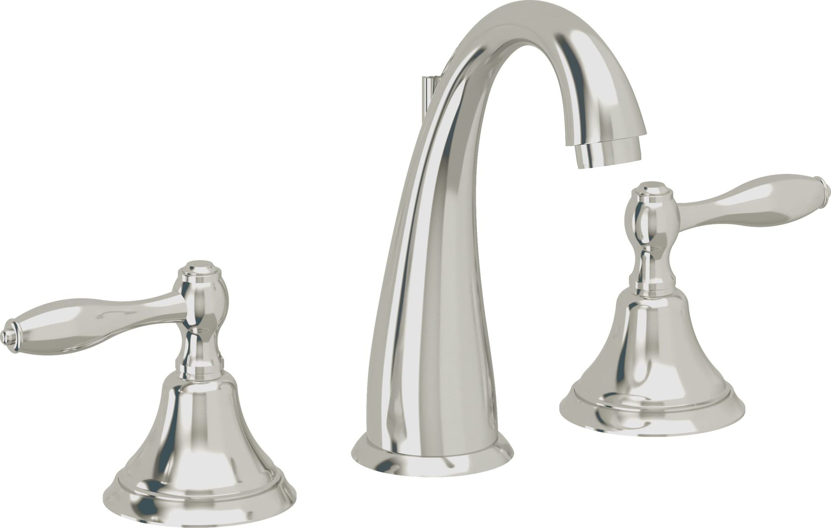 California Faucets - 6402-PN - 8" Widespread Lavatory Faucet - Polished Nickel (PVD) - Mendocino