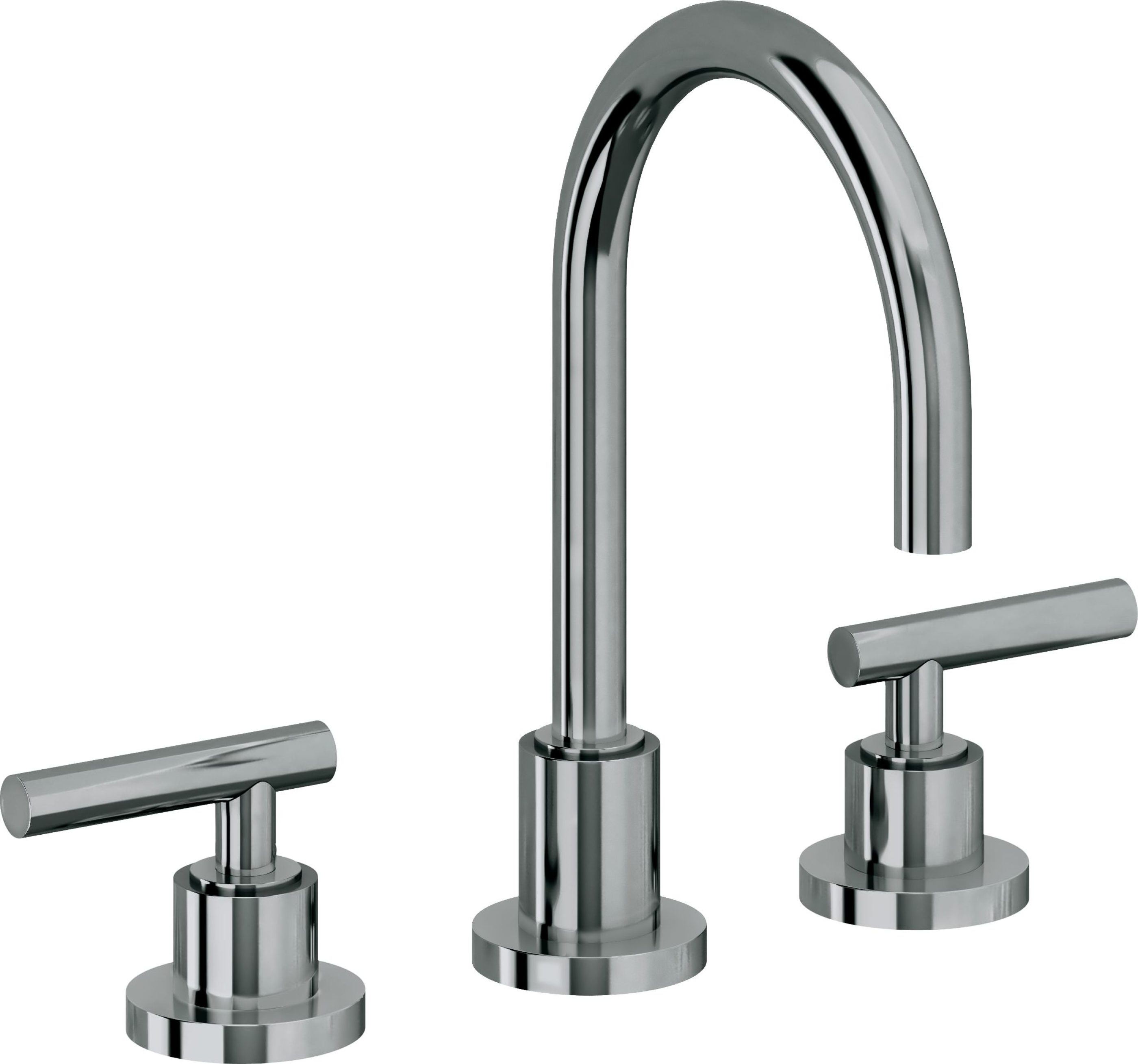 California Faucets - 6602-BLKN - 8" Widespread Lavatory Faucet - Black Nickel (PVD) - Tiburon