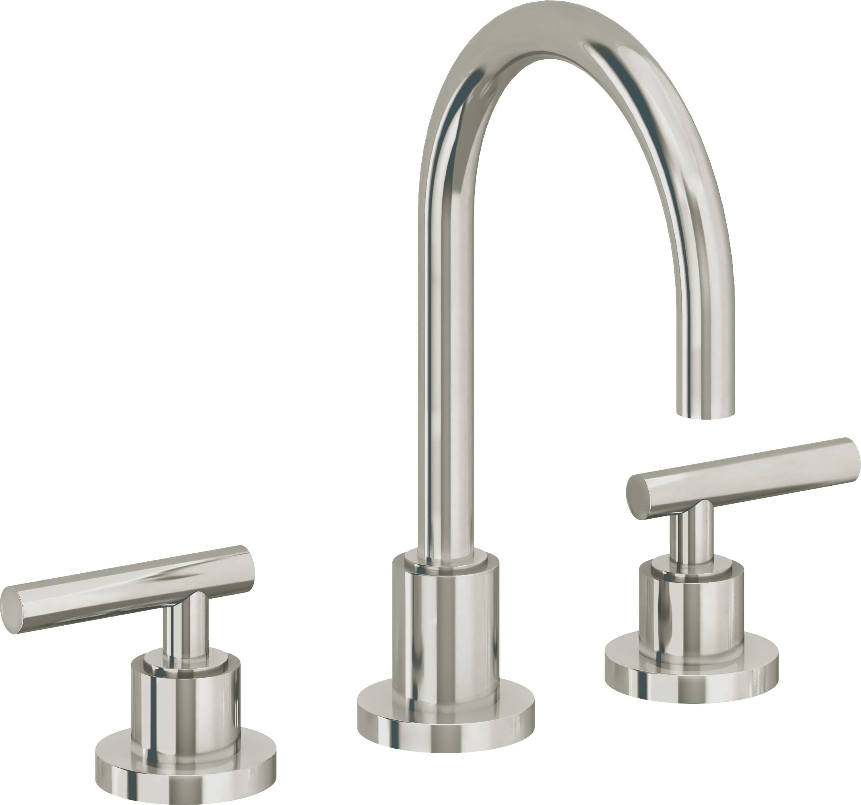 California Faucets - 6602-PN - 8" Widespread Lavatory Faucet - Polished Nickel (PVD) - Tiburon