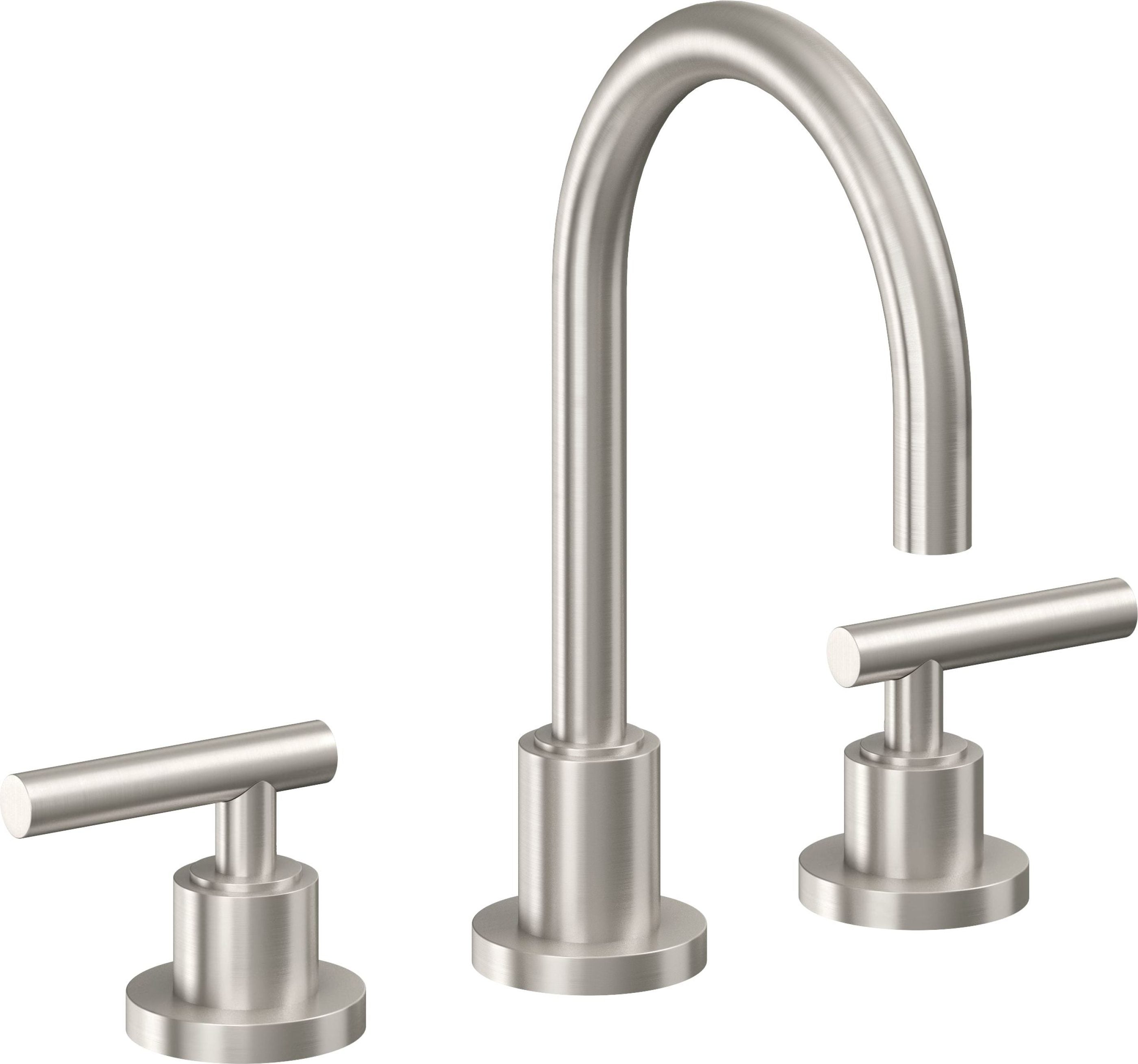 California Faucets - 6602-USS - 8" Widespread Lavatory Faucet - Ultra Stainless Steel (PVD) - Tiburon