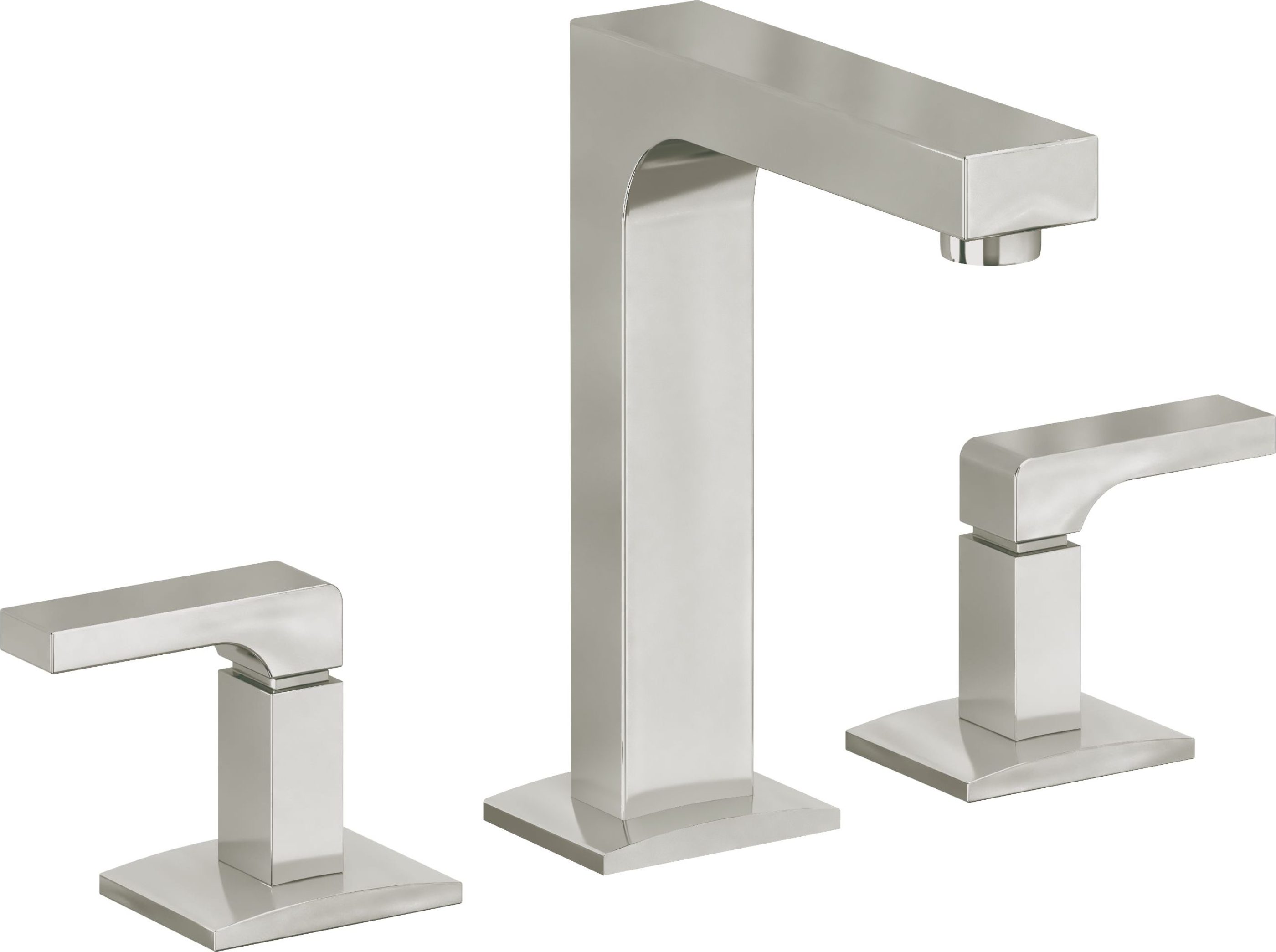 California Faucets - 7002-PN - 8" Widespread Lavatory Faucet - Polished Nickel (PVD) - Solimar