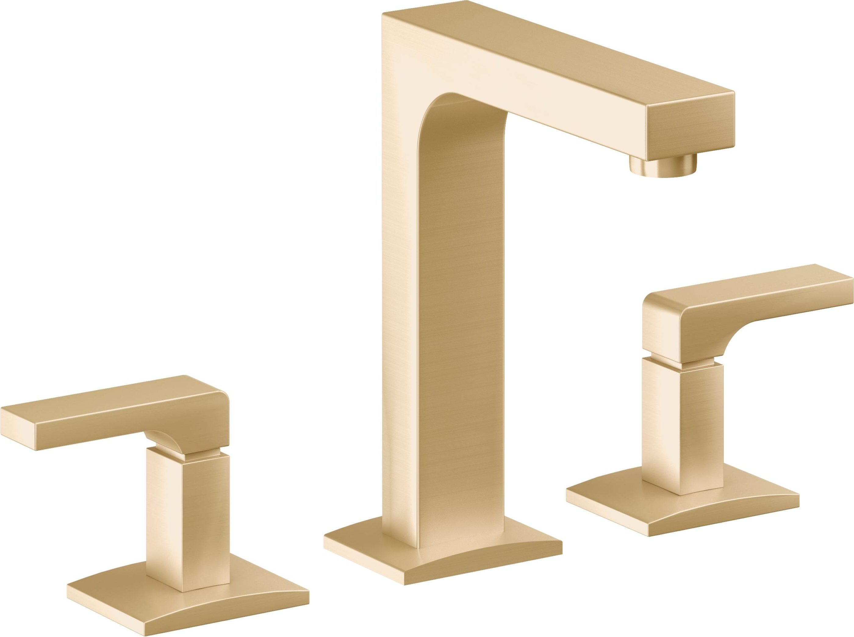 California Faucets - 7002-SB - 8" Widespread Lavatory Faucet - Satin Brass (PVD) - Solimar