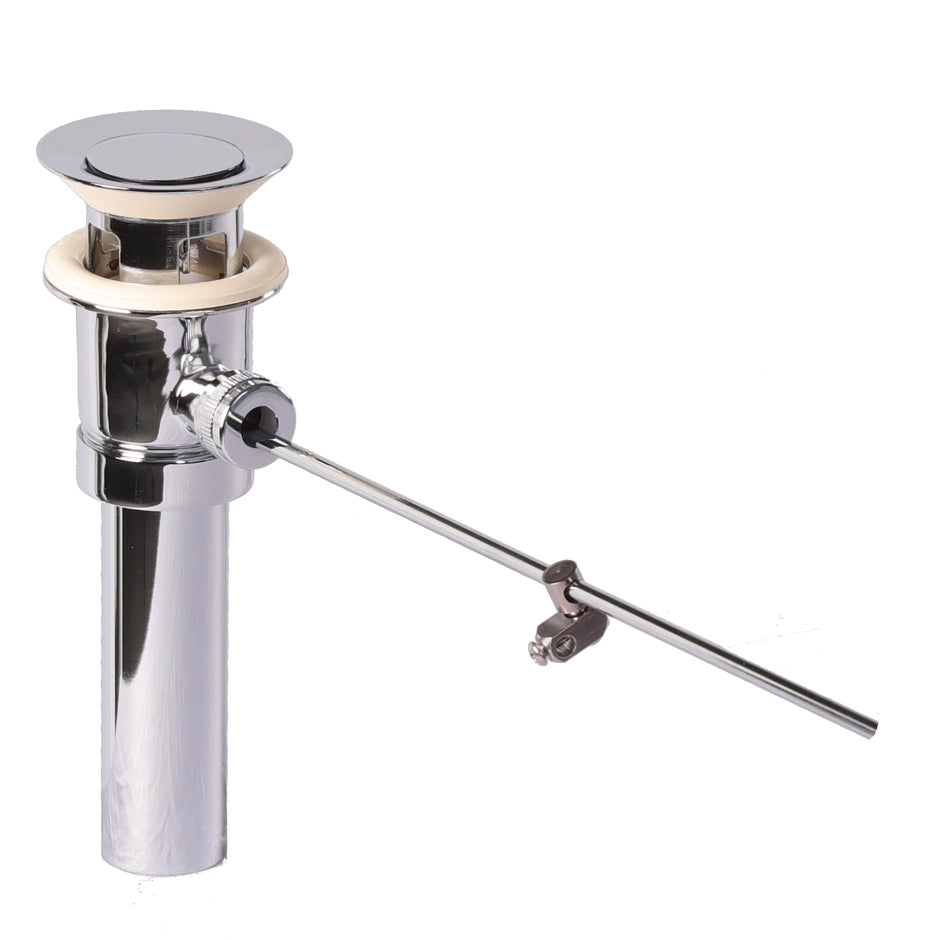 Pop-up drain for European lavatories with overflow holes.  DIAM: 2 1/2” - Maison&Co.