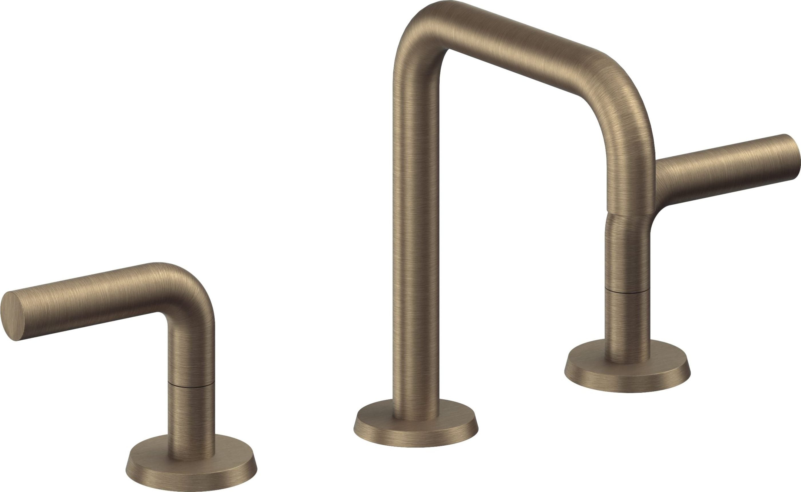 California Faucets - 7402-ABF - 8" Widespread Lavatory Faucet - Antique Brass Flat - Tamalpais