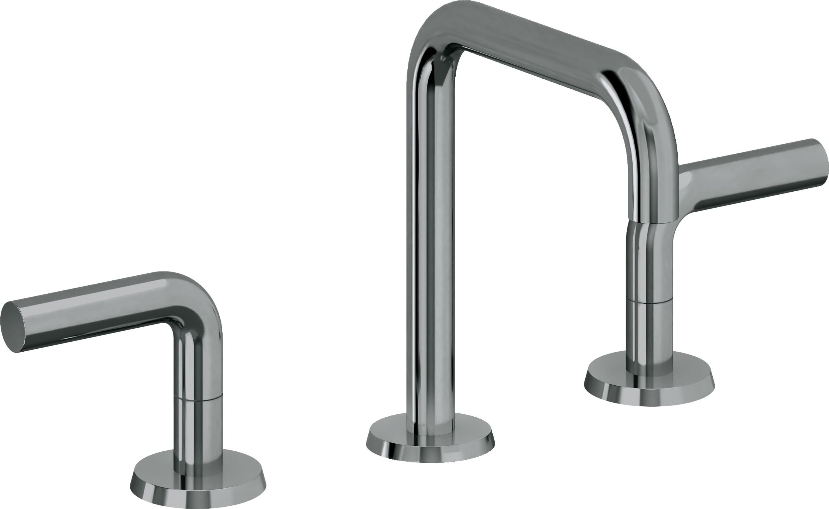 California Faucets - 7402-BLKN - 8" Widespread Lavatory Faucet - Black Nickel (PVD) - Tamalpais