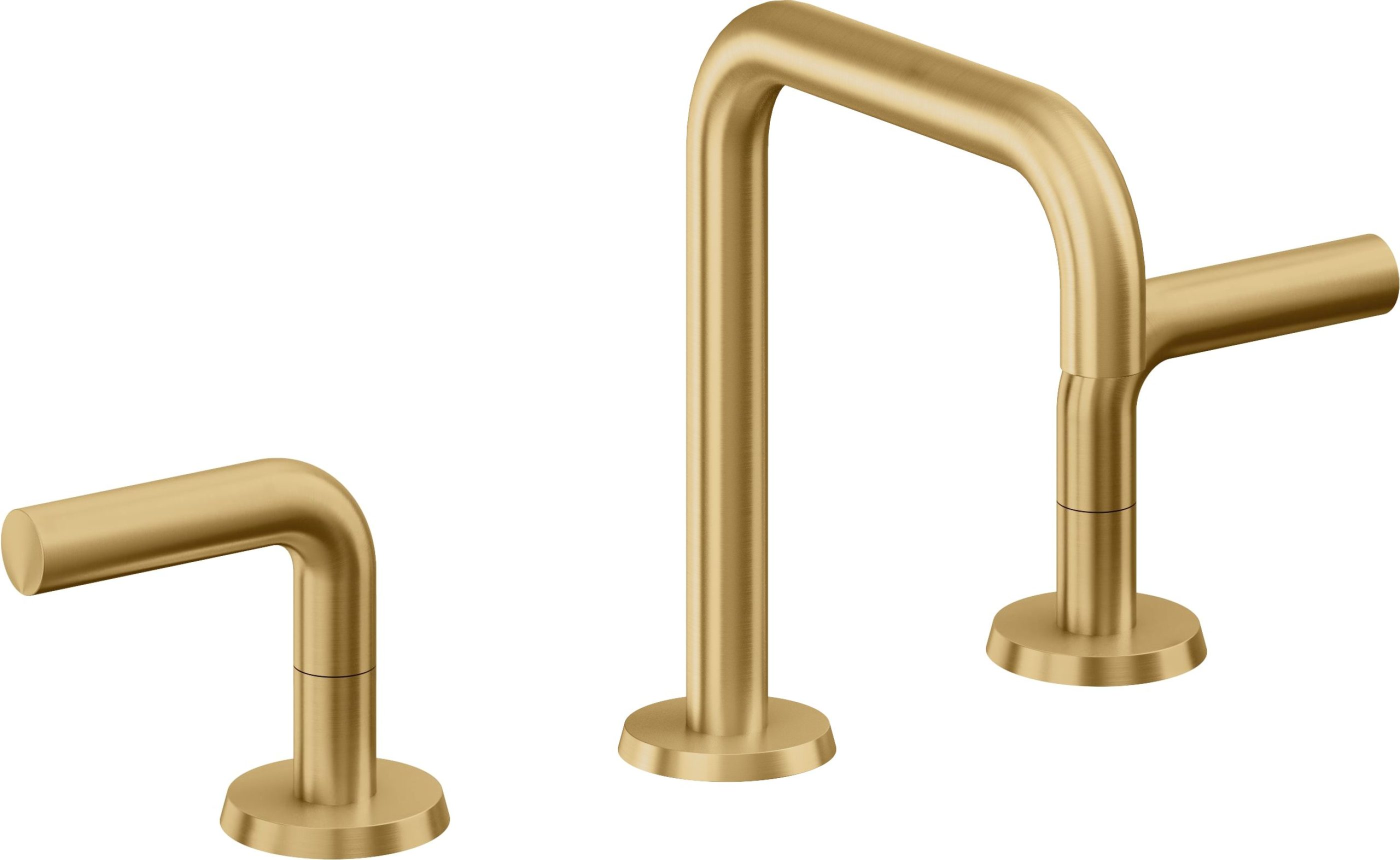 California Faucets - 7402-LSG - 8" Widespread Lavatory Faucet - Lifetime Satin Gold (PVD) - Tamalpais