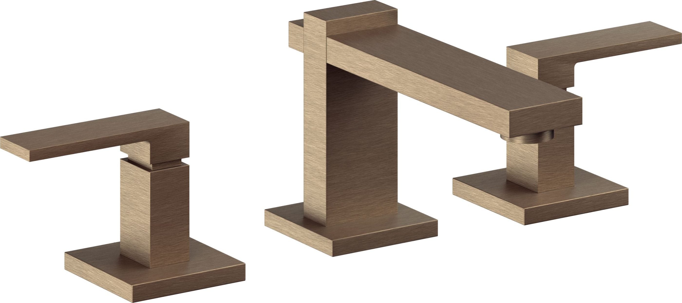 California Faucets - 7702-ABF - 8" Widespread Lavatory Faucet - Antique Brass Flat - Morro Bay