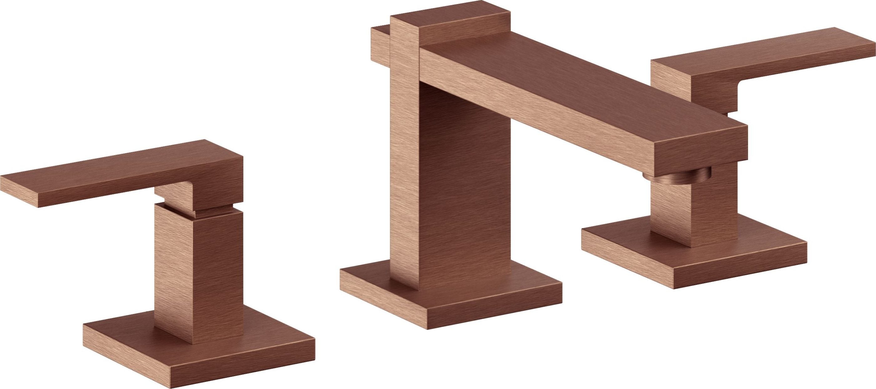 California Faucets - 7702-ACF - 8" Widespread Lavatory Faucet - Antique Copper Flat - Morro Bay