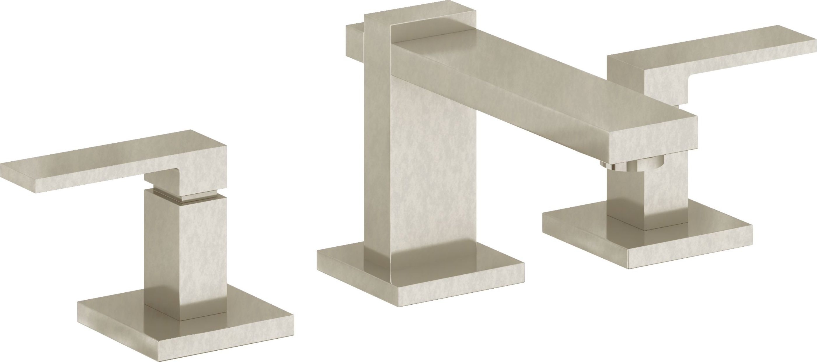 California Faucets - 7702-BNU - 8" Widespread Lavatory Faucet - Burnished Nickel Uncoated - Morro Bay