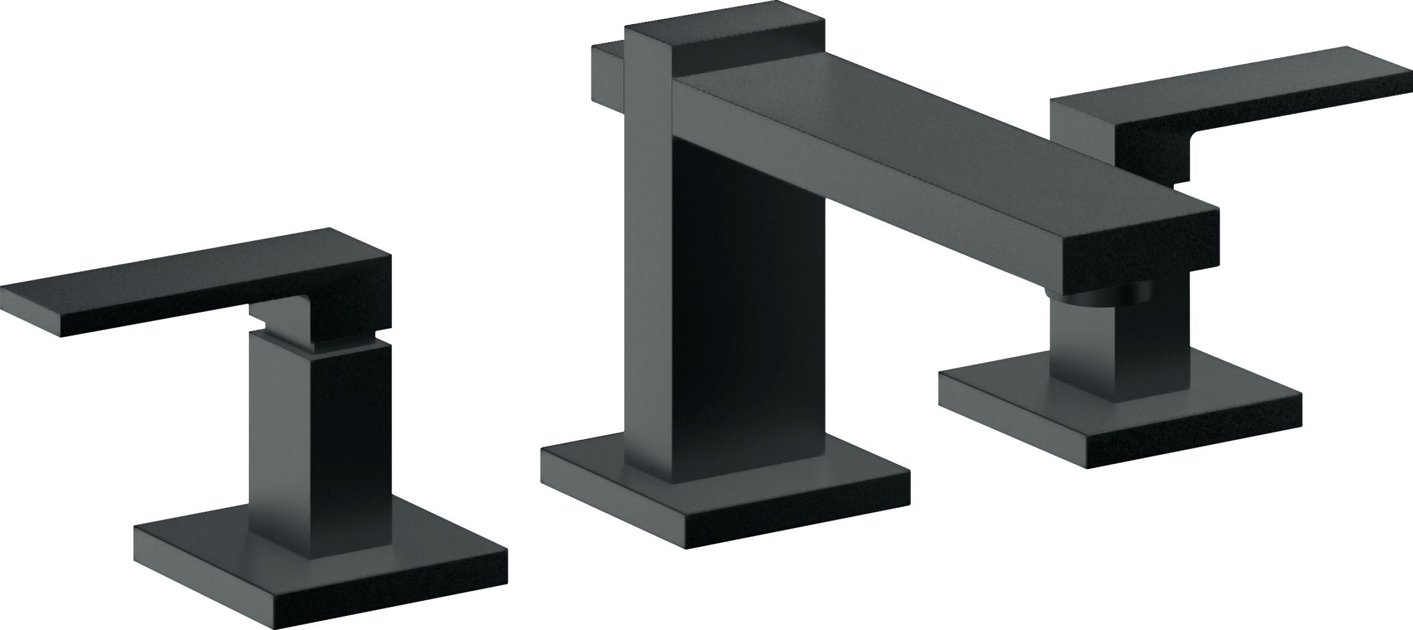 California Faucets - 7702-CB - 8" Widespread Lavatory Faucet - Carbon (PVD) - Morro Bay