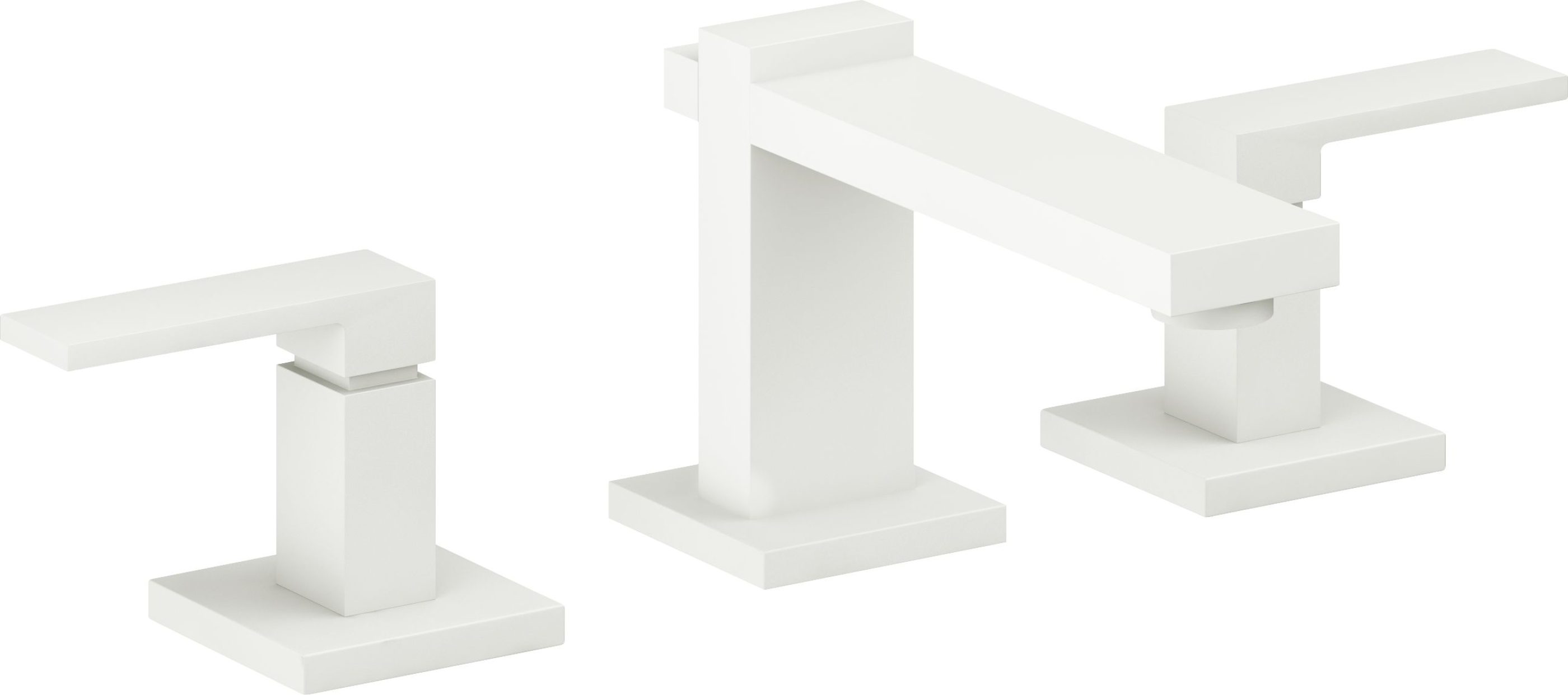 California Faucets - 7702-MWHT - 8" Widespread Lavatory Faucet - Matte White - Morro Bay