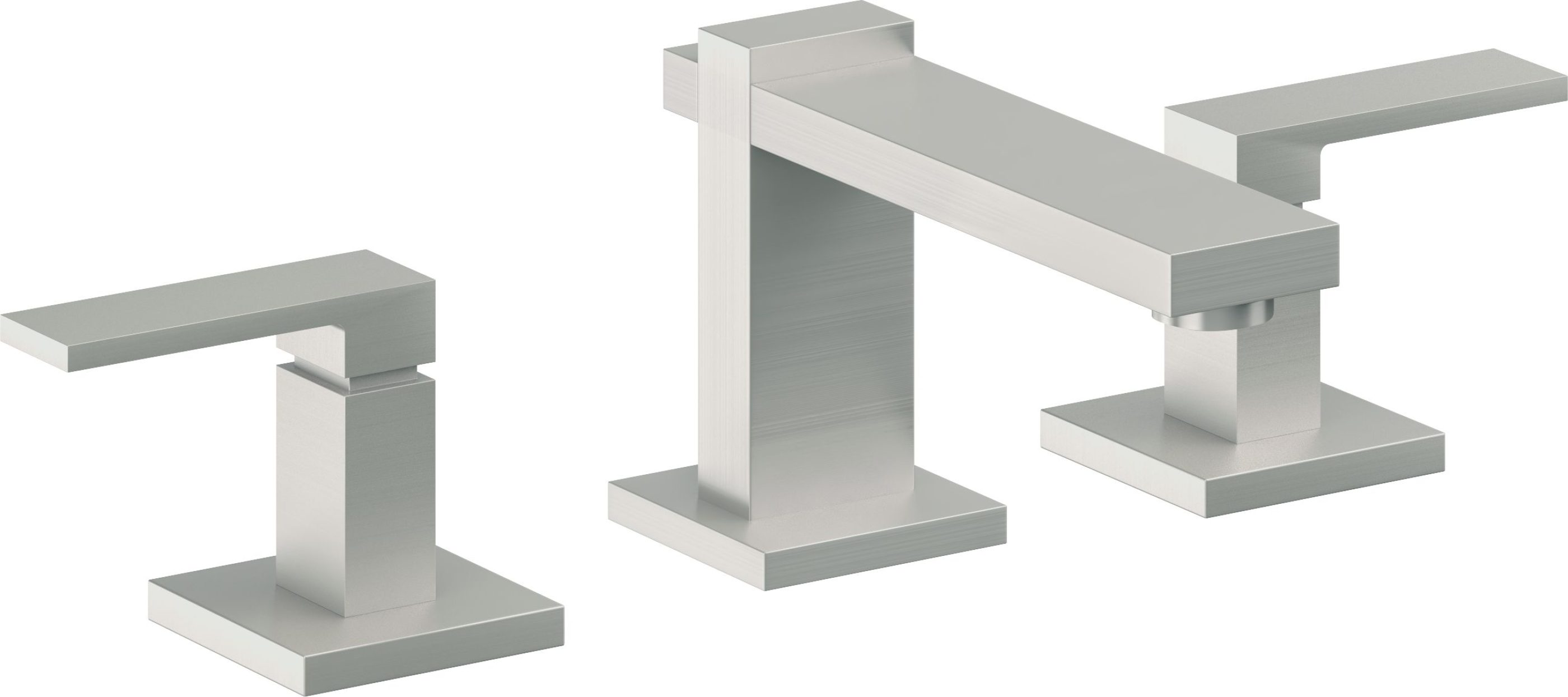 California Faucets - 7702-SC - 8" Widespread Lavatory Faucet - Satin Chrome (PVD) - Morro Bay