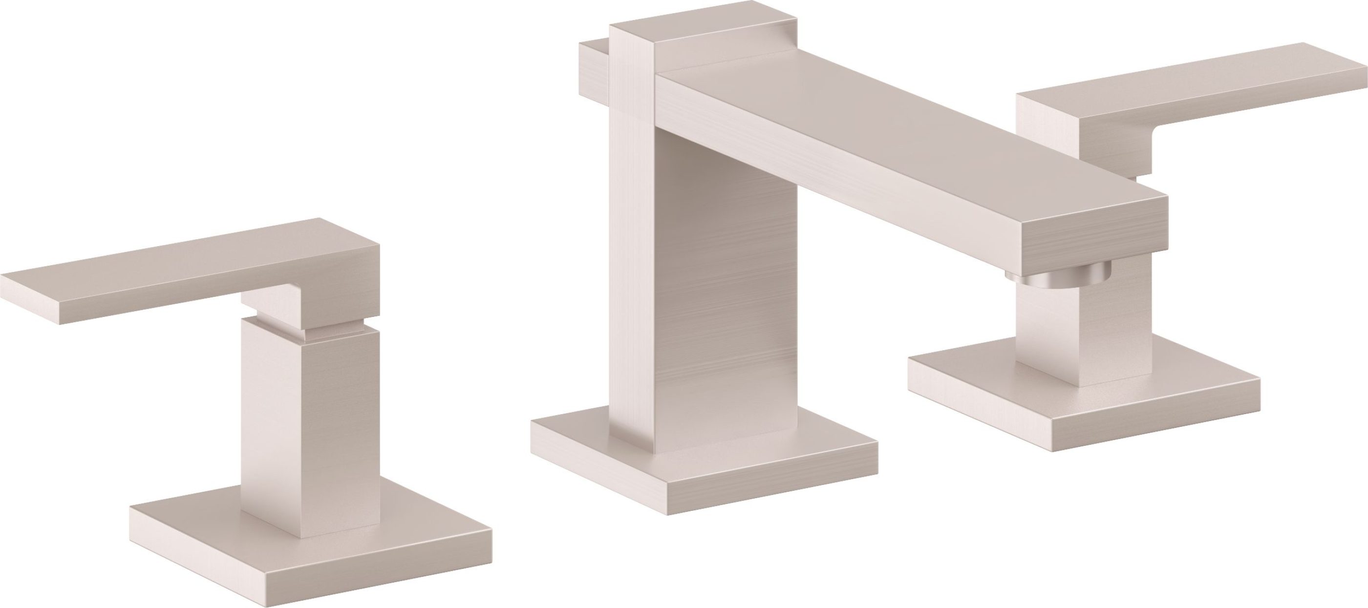 California Faucets - 7702-SN - 8" Widespread Lavatory Faucet - Satin Nickel  - Morro Bay