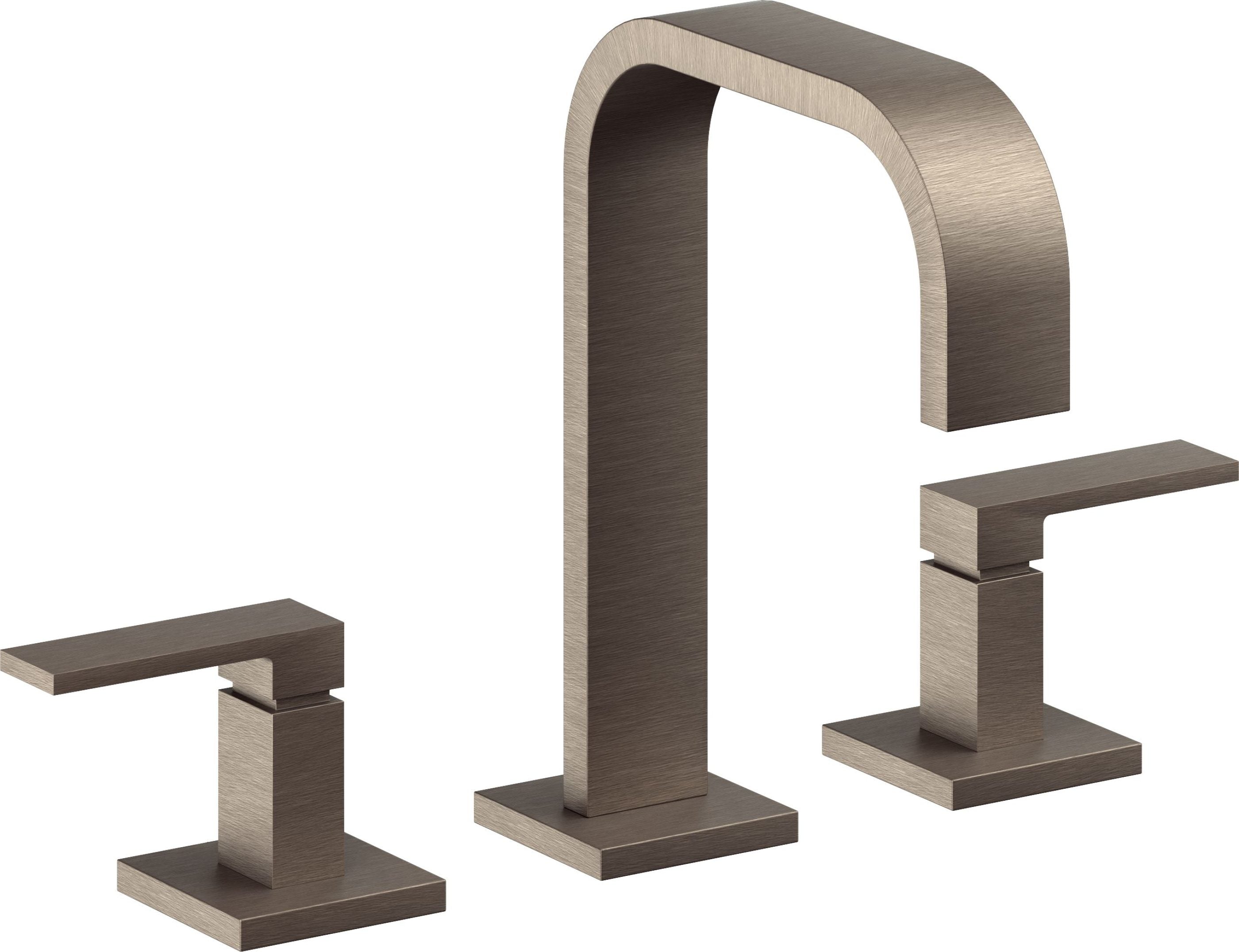 California Faucets - 7802-ANF - 8" Widespread Lavatory Faucet - Antique Nickel Flat - Terra Mar