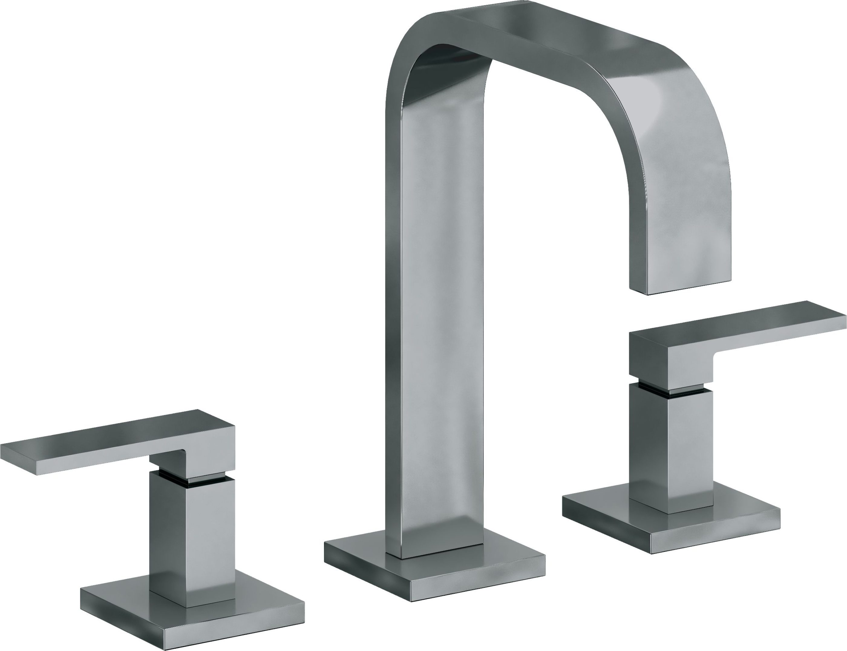 California Faucets - 7802-BLKN - 8" Widespread Lavatory Faucet - Black Nickel (PVD) - Terra Mar