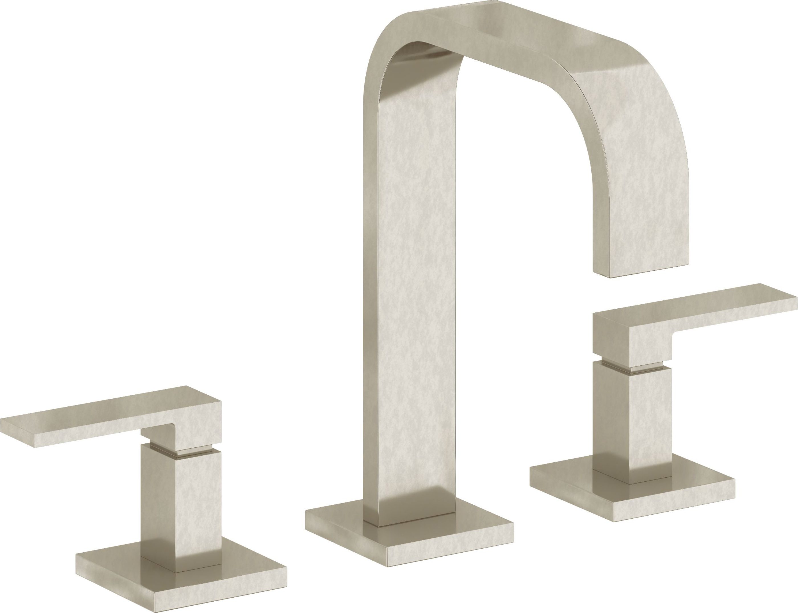 California Faucets - 7802-BNU - 8" Widespread Lavatory Faucet - Burnished Nickel Uncoated - Terra Mar