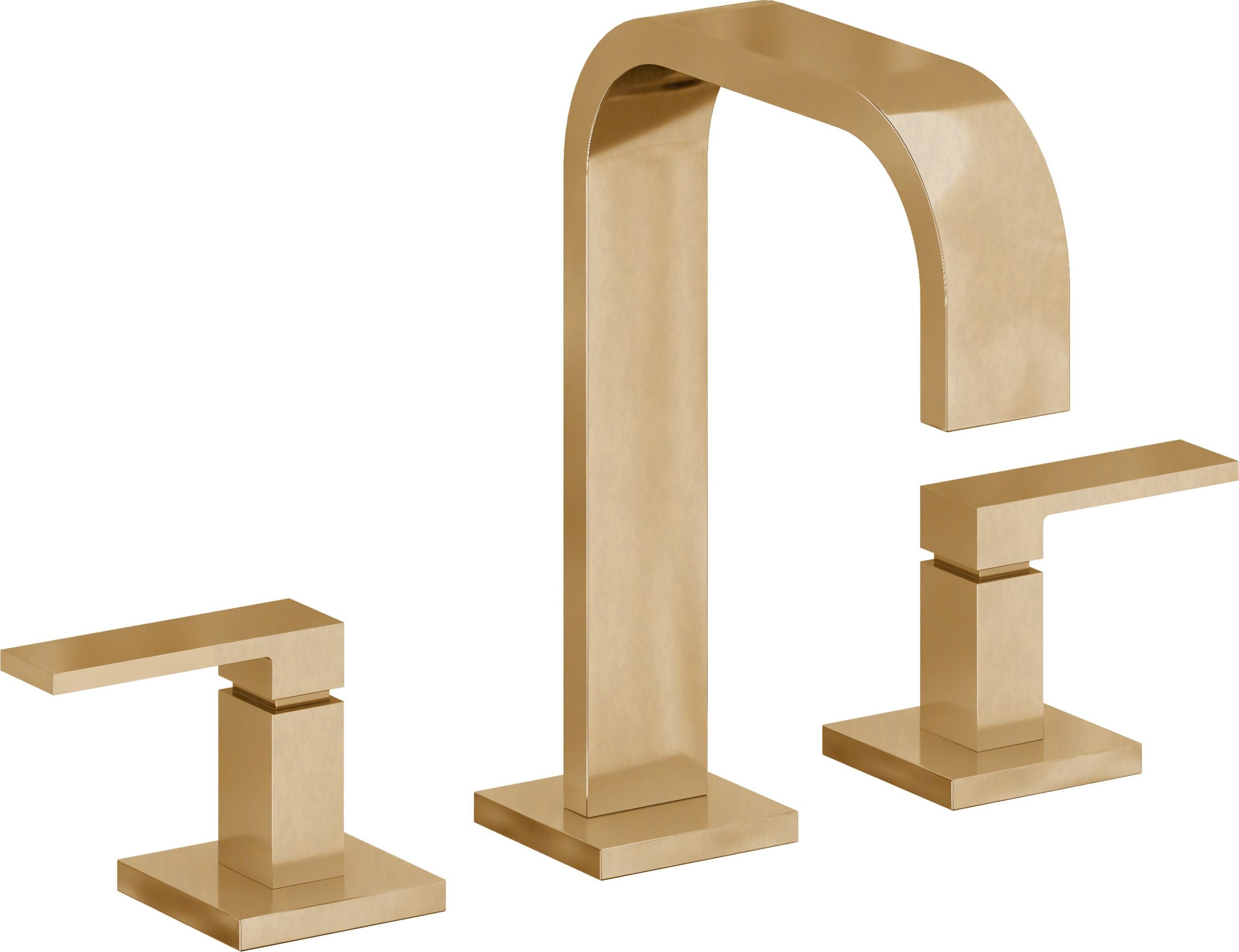 California Faucets - 7802-FRG - 8" Widespread Lavatory Faucet - French Gold (PVD) - Terra Mar