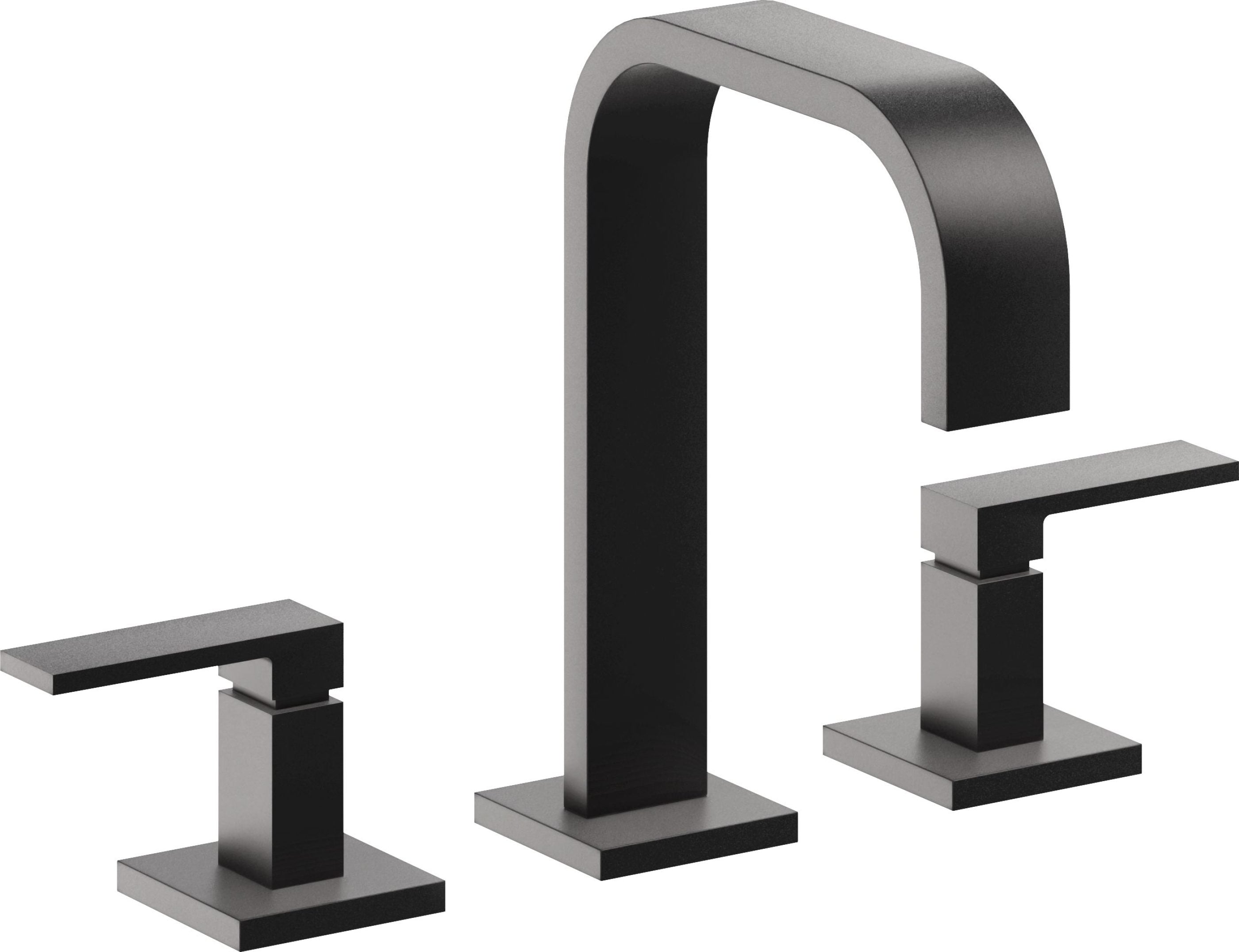 California Faucets - 7802-MBLK - 8" Widespread Lavatory Faucet - Matte Black - Terra Mar