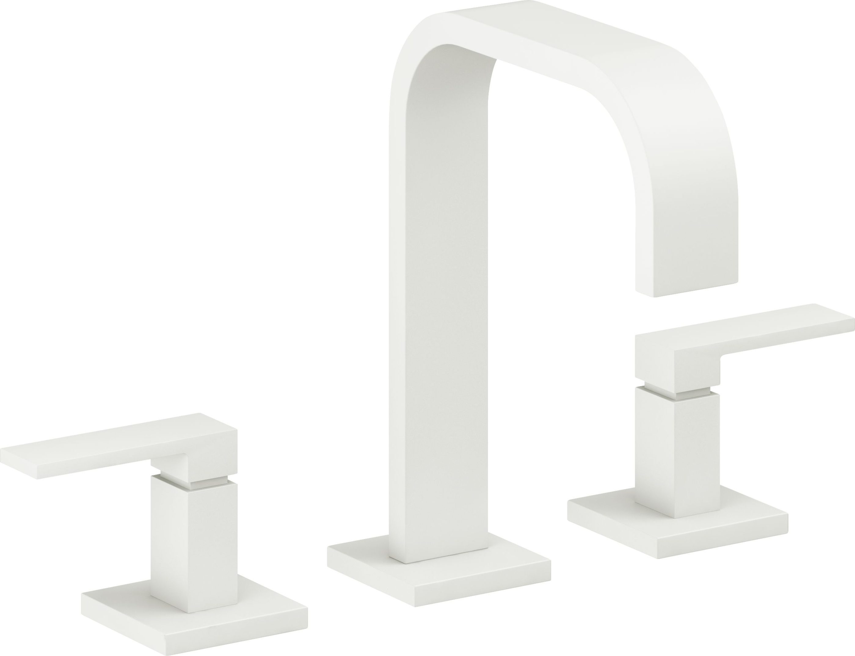 California Faucets - 7802-MWHT - 8" Widespread Lavatory Faucet - Matte White - Terra Mar