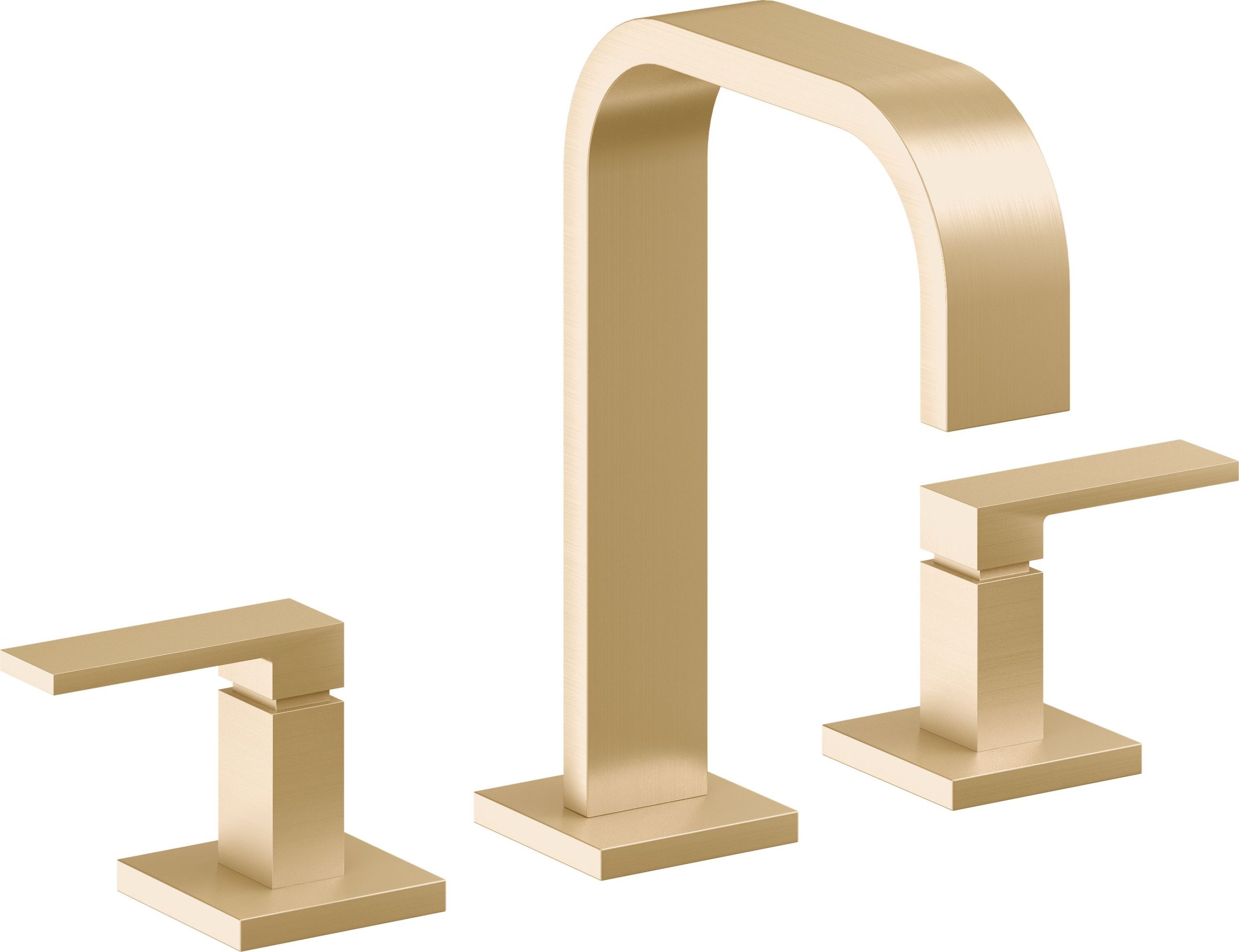 California Faucets - 7802-SB - 8" Widespread Lavatory Faucet - Satin Brass (PVD) - Terra Mar