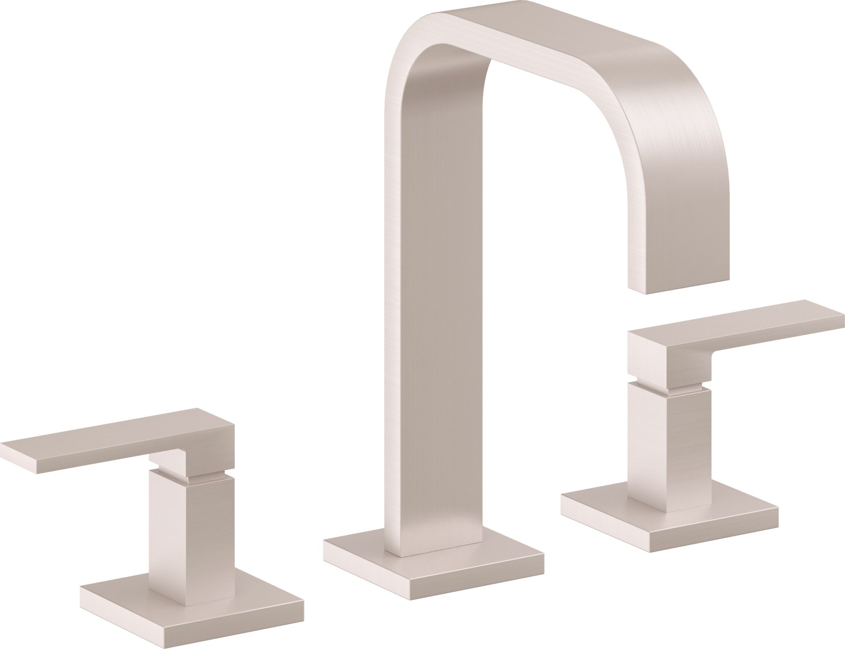 California Faucets - 7802-SN - 8" Widespread Lavatory Faucet - Satin Nickel  - Terra Mar