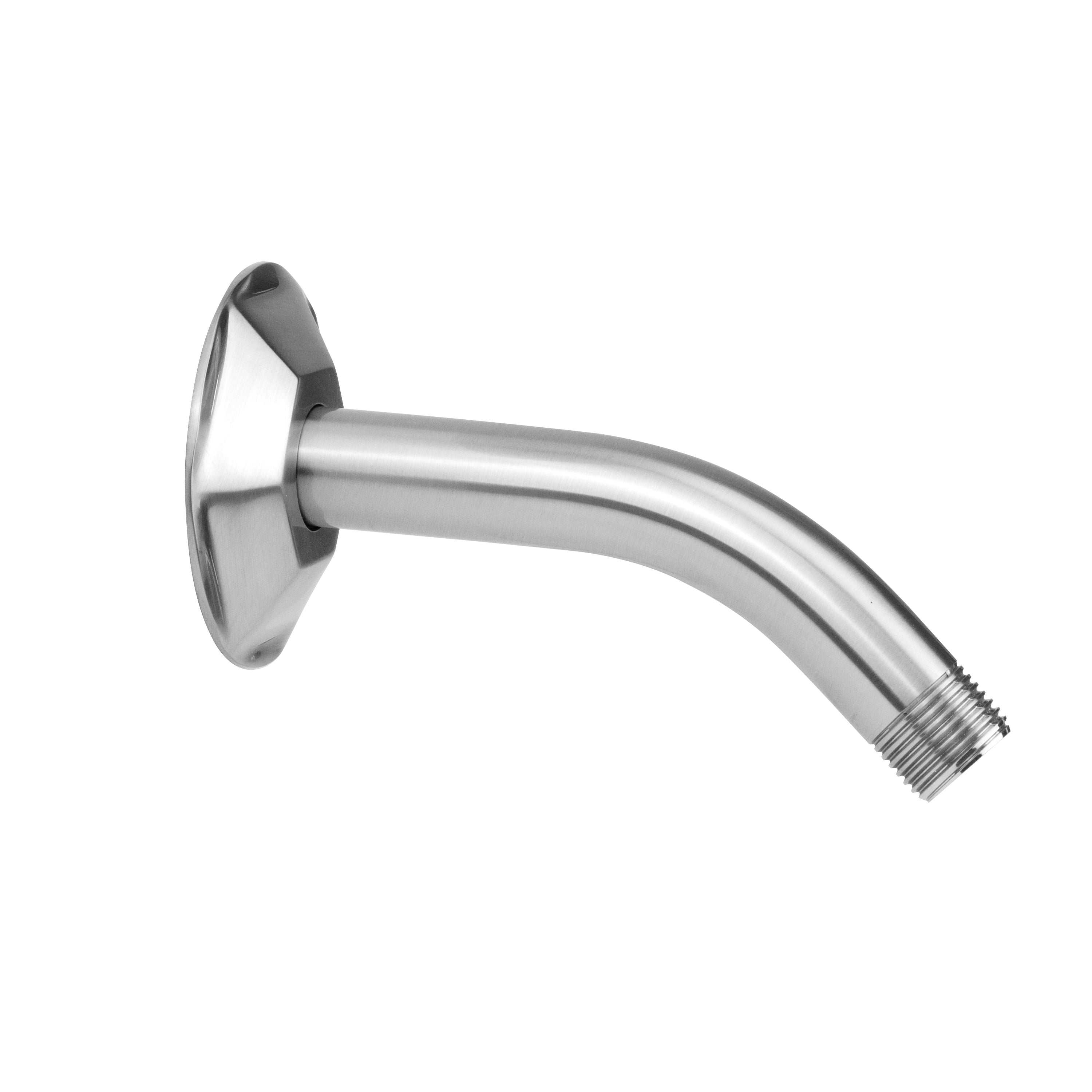 6" 45° Brass Showerarm with Hex Escutcheon in Multiple Finishes - Maison&Co.