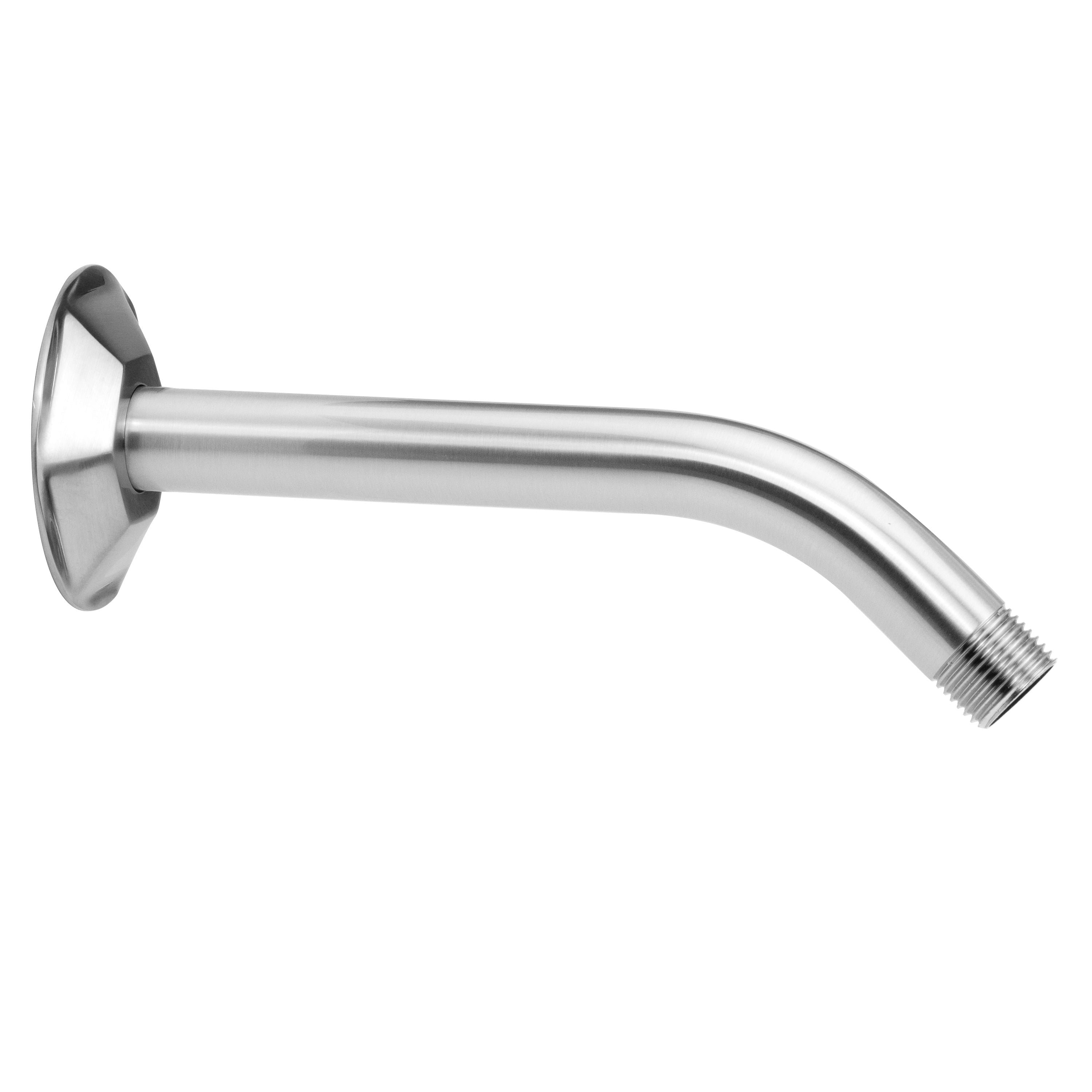 8" 45° Brass Showerarm with Hex Escutcheon in Multiple Finishes - Maison&Co.