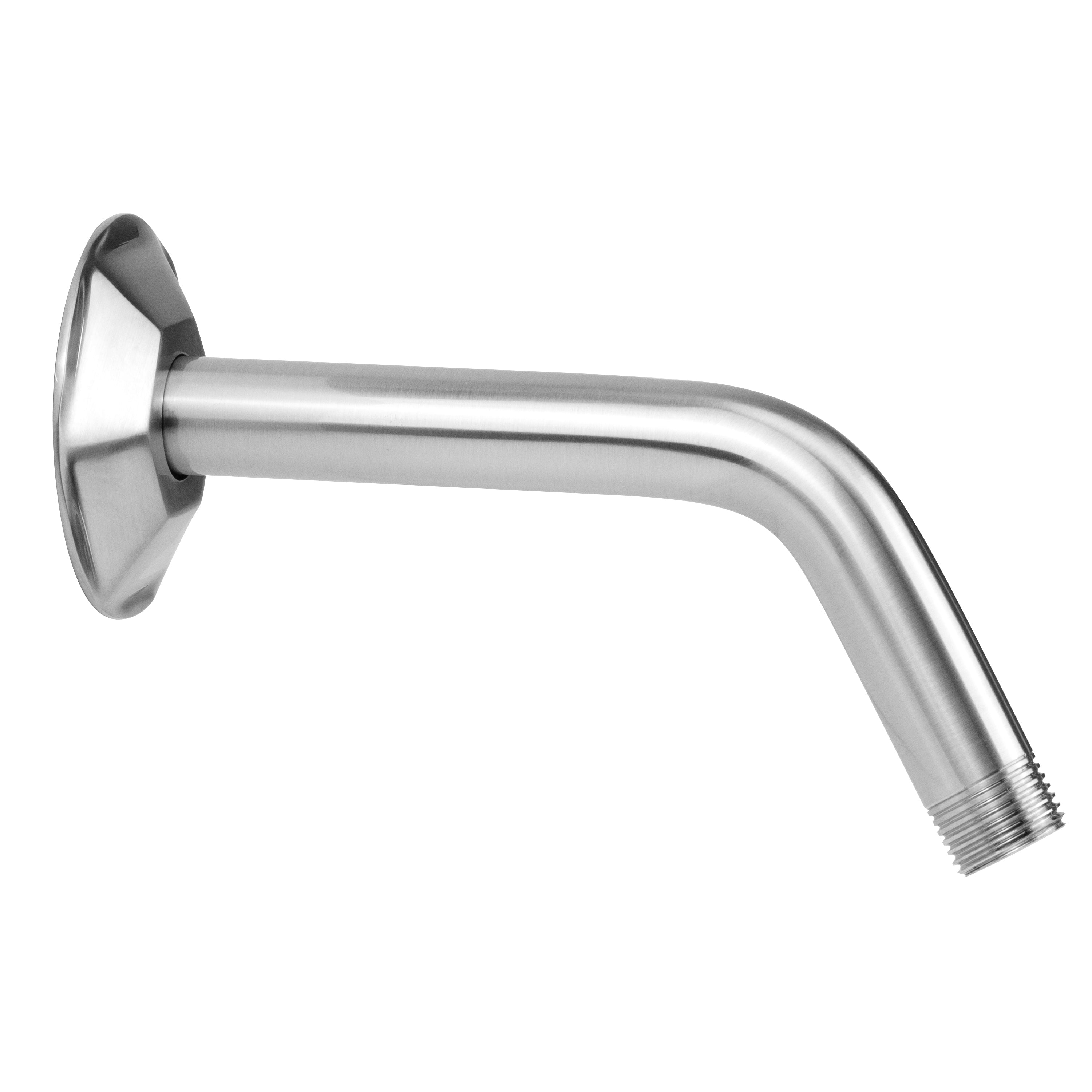 8" 60° Brass Showerarm with Hex Escutcheon in Multiple Finishes - Maison&Co.