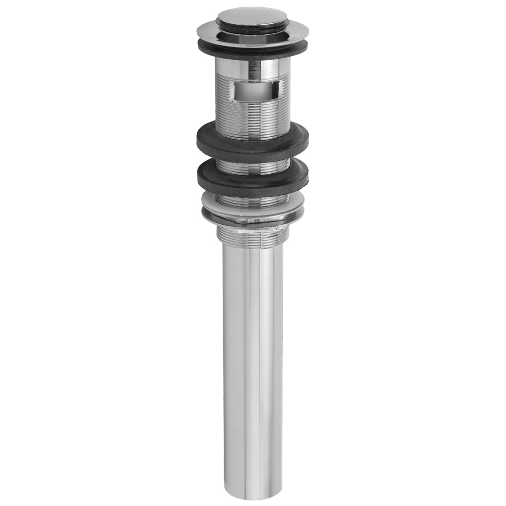 Finger Touch Plug Lavatory Drain with Overflow in Multiple Finishes - Maison&Co.