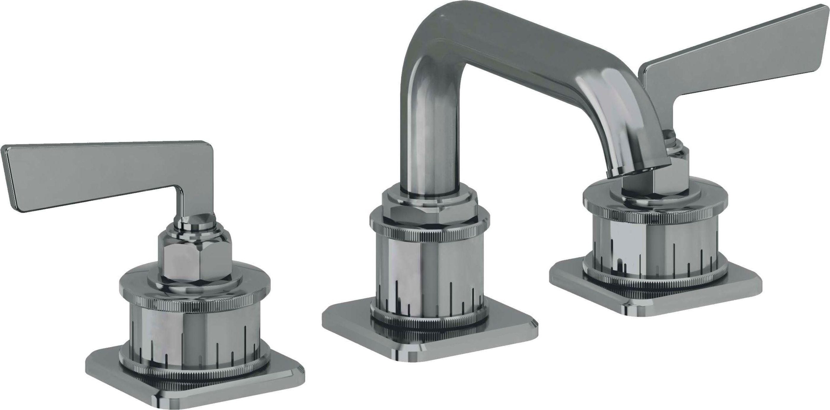 California Faucets - 8502ZB-BLKN - 8" Widespread Lavatory Faucet with ZeroDrain - Black Nickel (PVD) - Steampunk Bay