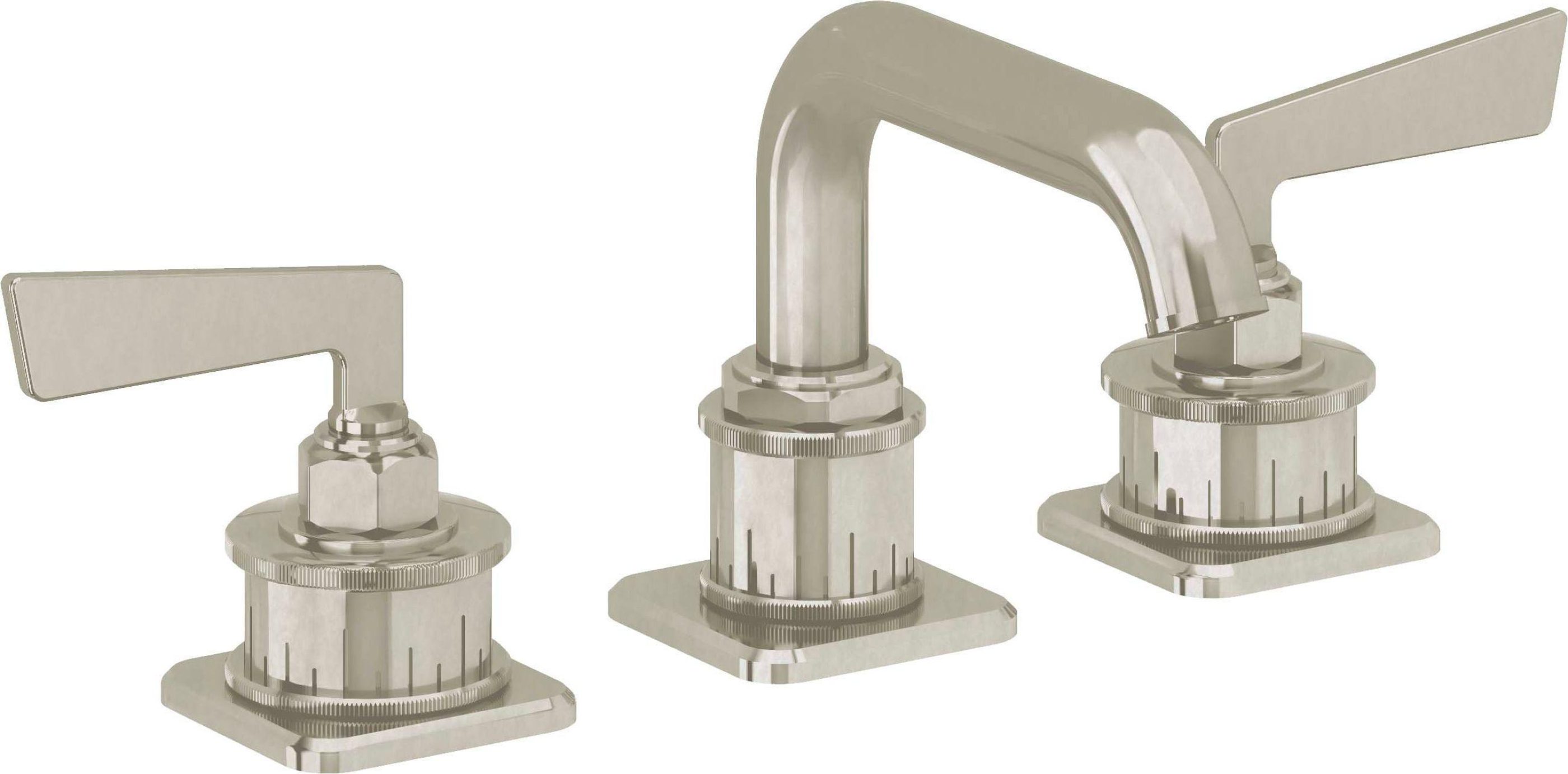 California Faucets - 8502ZB-BNU - 8" Widespread Lavatory Faucet with ZeroDrain - Burnished Nickel Uncoated - Steampunk Bay