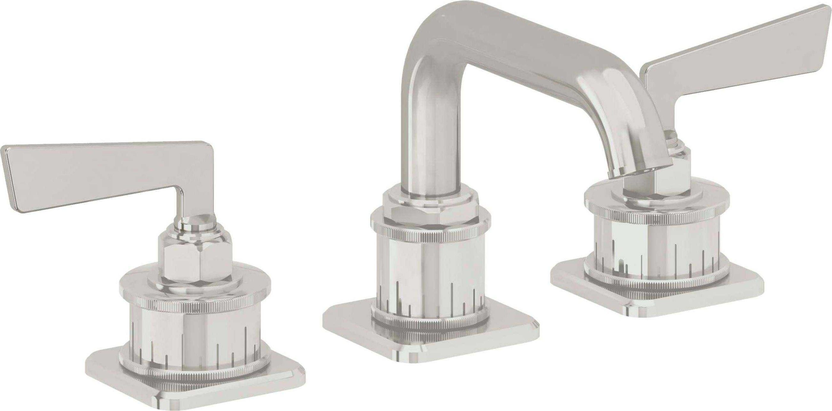 California Faucets - 8502ZB-PC - 8" Widespread Lavatory Faucet with ZeroDrain - Polished Chrome - Steampunk Bay