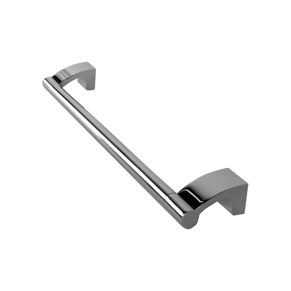 Wall-mount towel bar made of chrome plated brass, 15 3/4"W - Maison&Co.