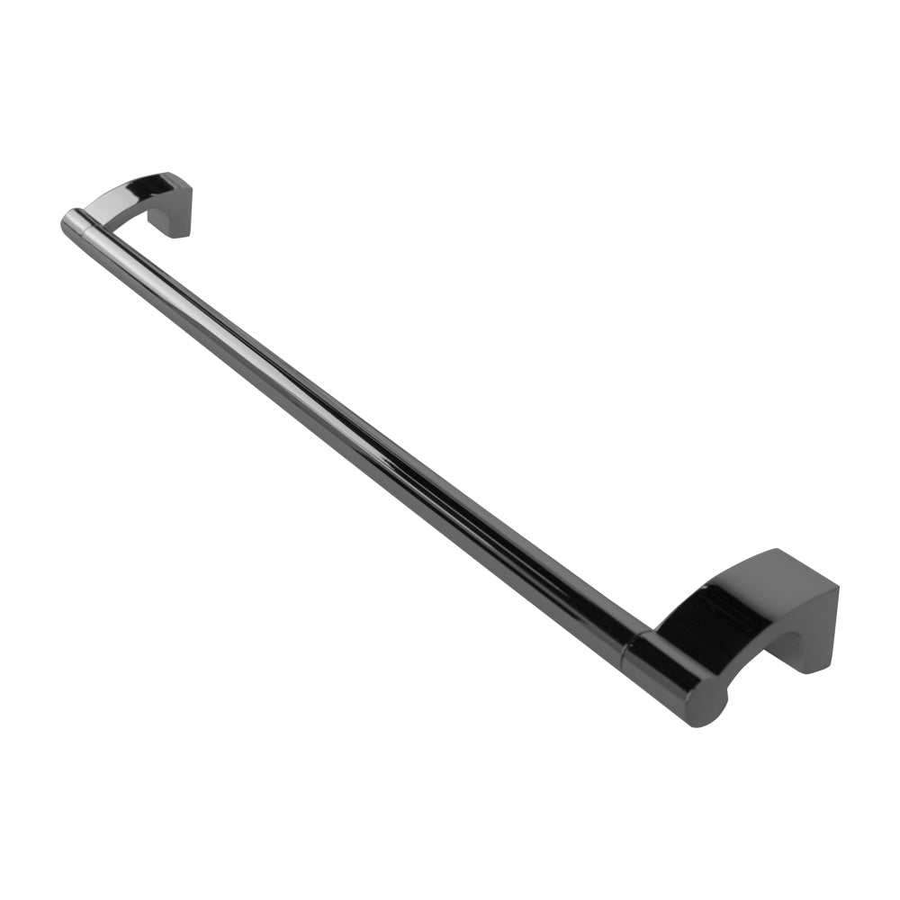 Wall-mount towel bar made of chrome plated brass, 23 5/8"W - Maison&Co.